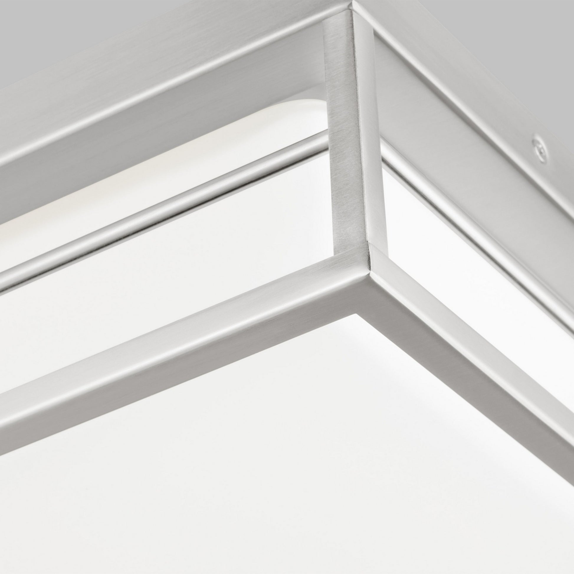 Dearborn 12" Medium LED Flush Mount, Brushed Nickel Finish - Bees Lighting