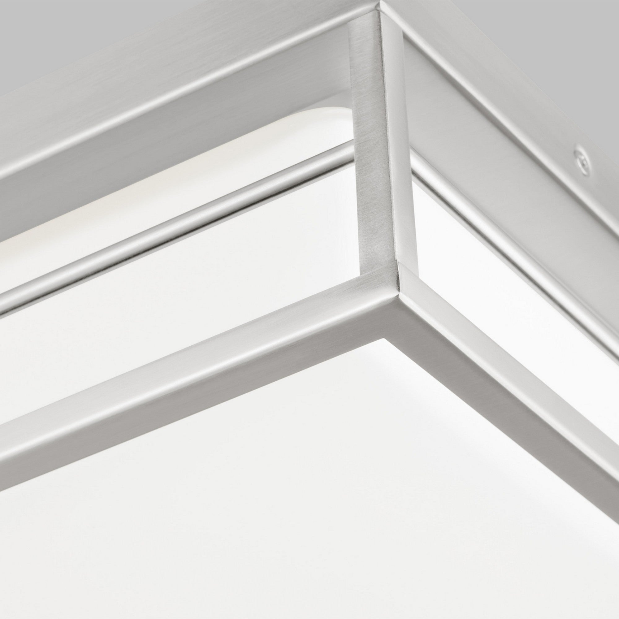 Dearborn 12" Medium LED Flush Mount, Brushed Nickel Finish - Bees Lighting