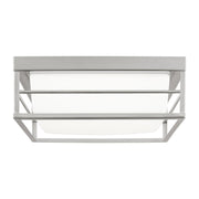 Dearborn 12" Medium LED Flush Mount, Brushed Nickel Finish - Bees Lighting
