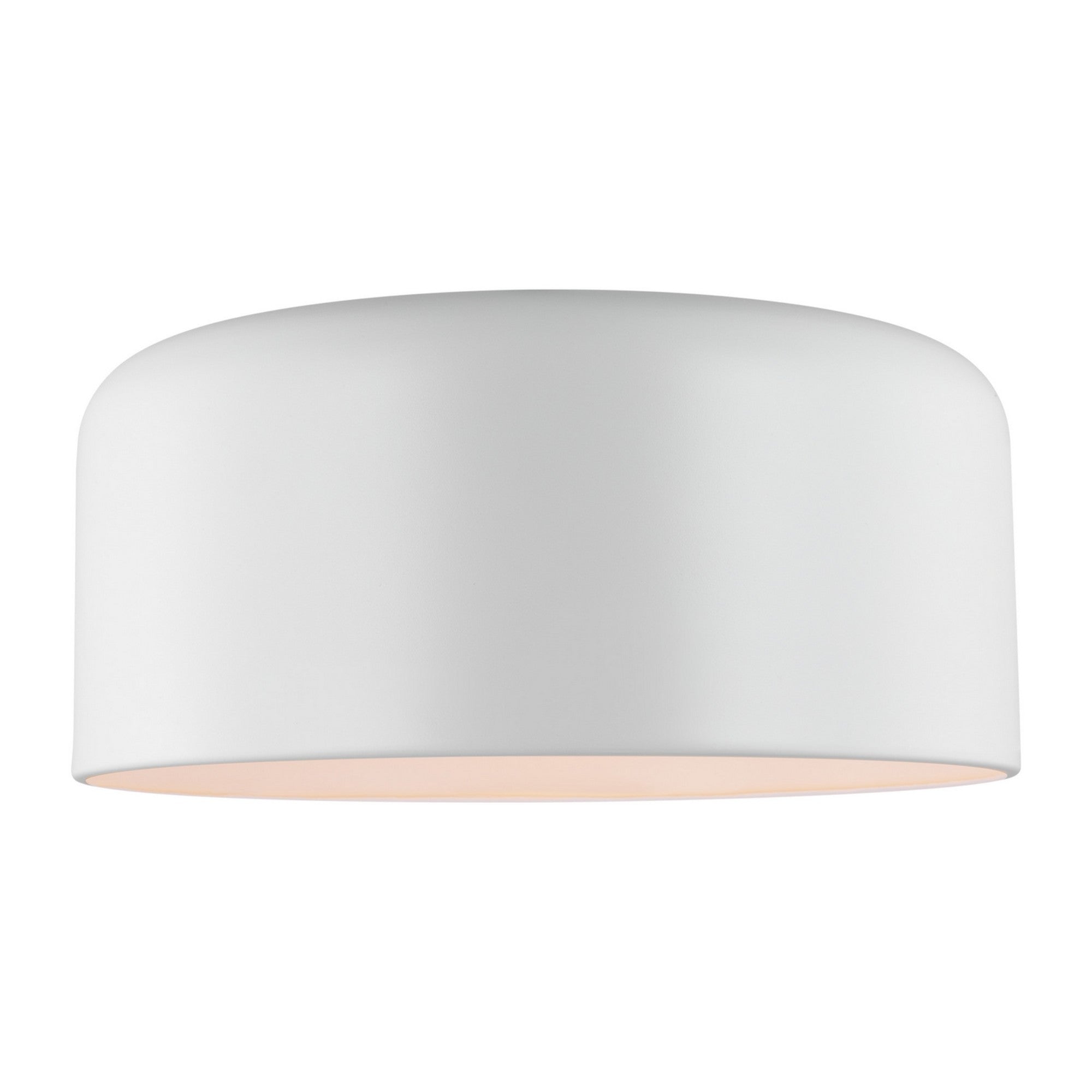 Malone 16" Large Flush Mount, Matte White Finish - Bees Lighting