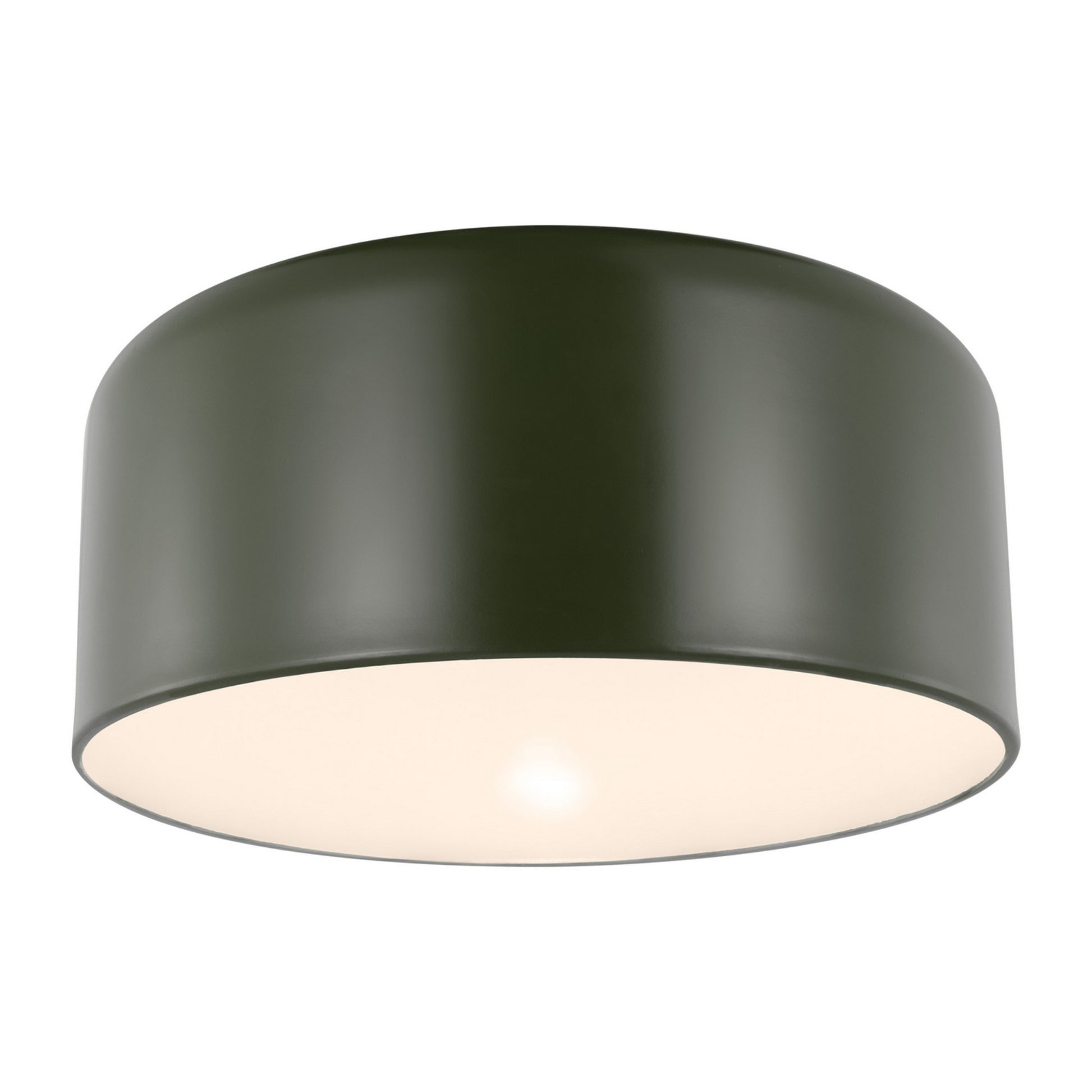 Malone 16" Large Flush Mount, Olive Finish - Bees Lighting