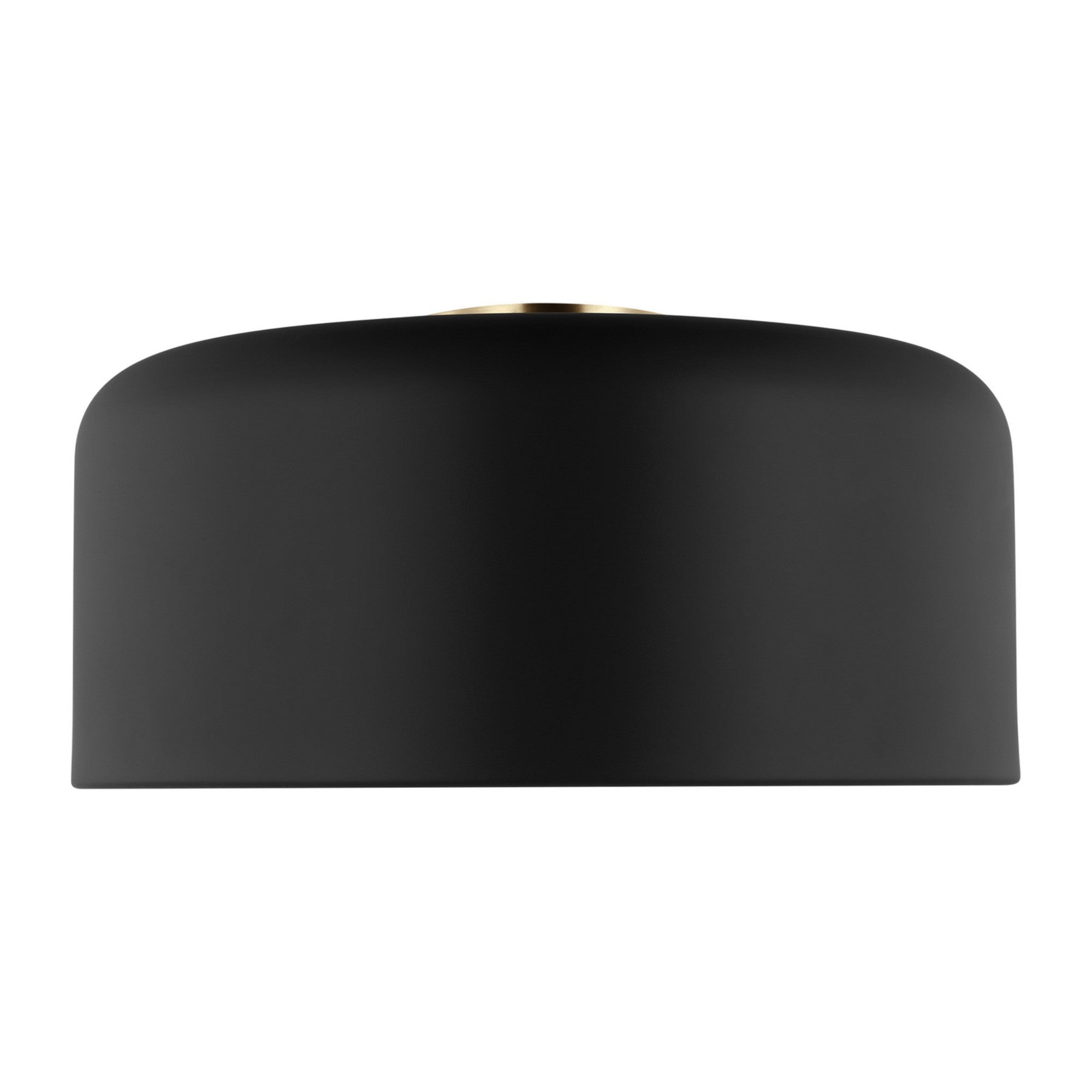 Malone 16" LED Large Flush Mount, Midnight Black Finish - Bees Lighting