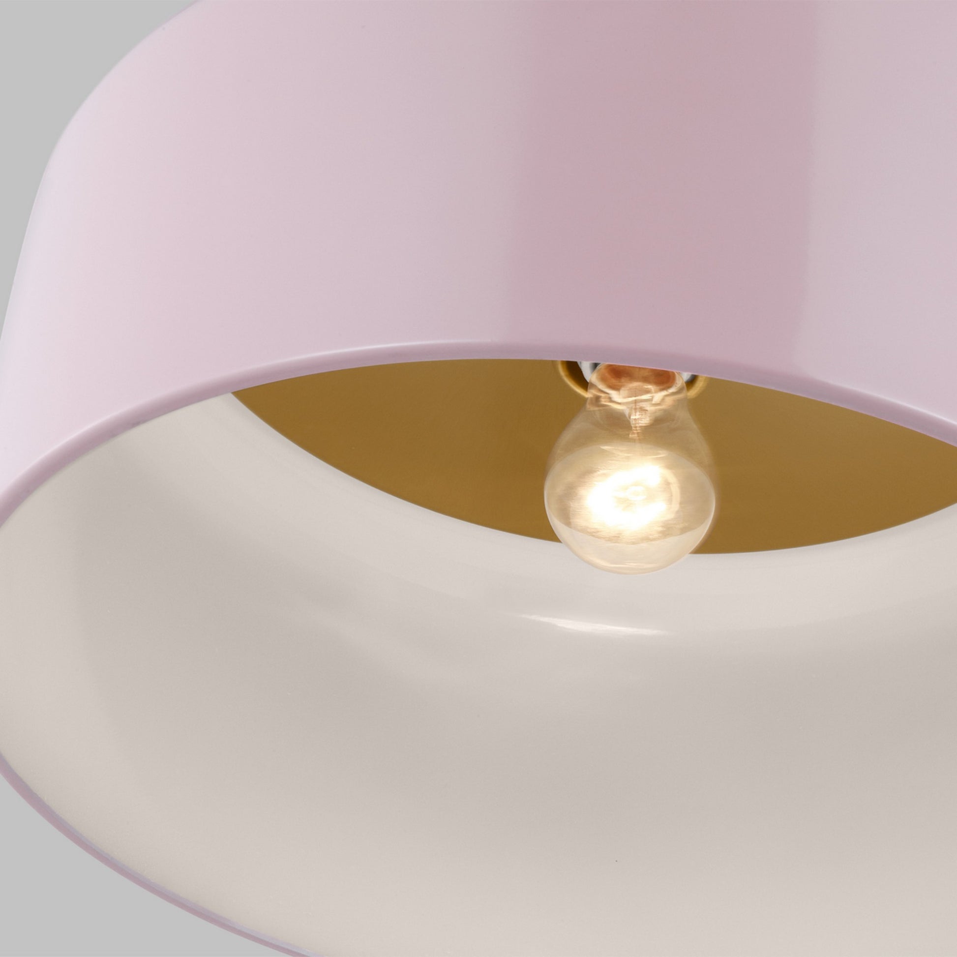 Malone 16" LED Large Flush Mount, Rose Finish - Bees Lighting