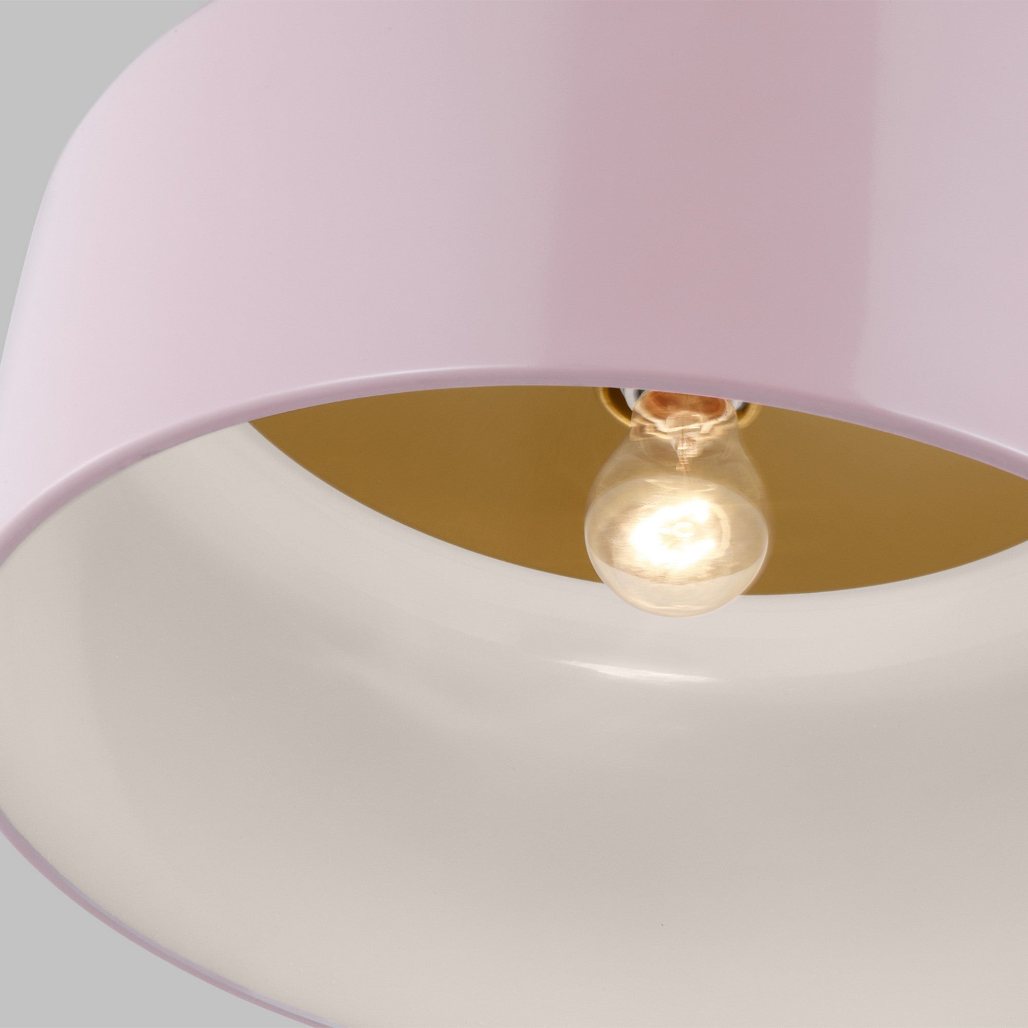 Malone 16" LED Large Flush Mount, Rose Finish - Bees Lighting