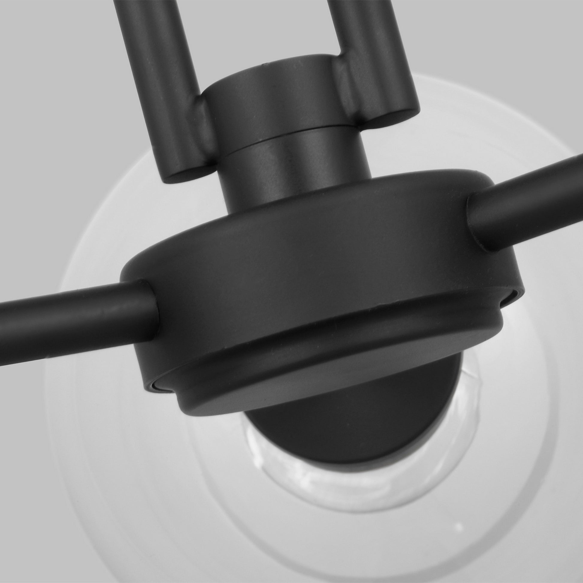 Codyn 22" 3-Light Semi-Flush Convertible Pendant, Midnight Black Finish - Bees Lighting