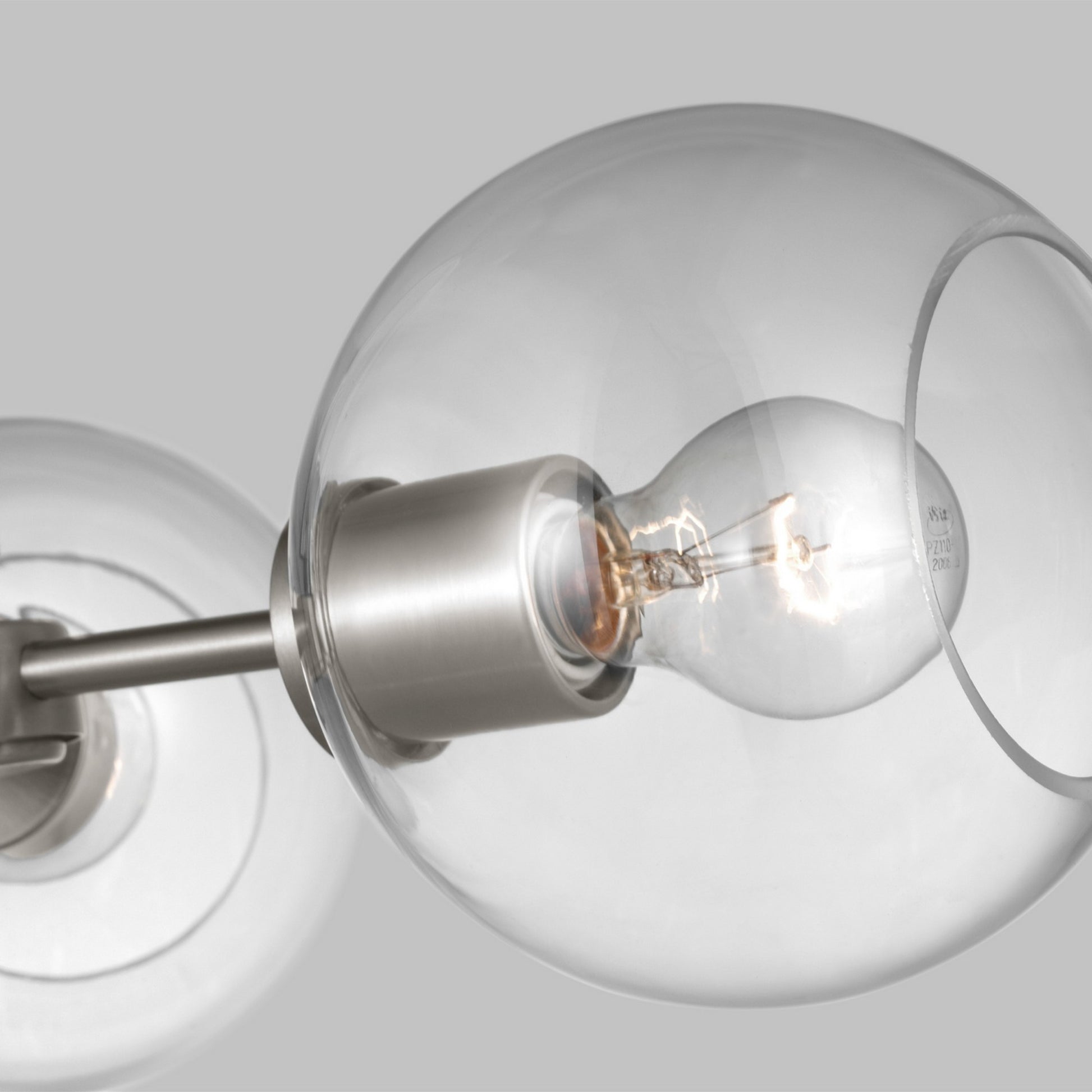 Codyn 22" 3-Light Semi-Flush Convertible Pendant, Brushed Nickel Finish - Bees Lighting