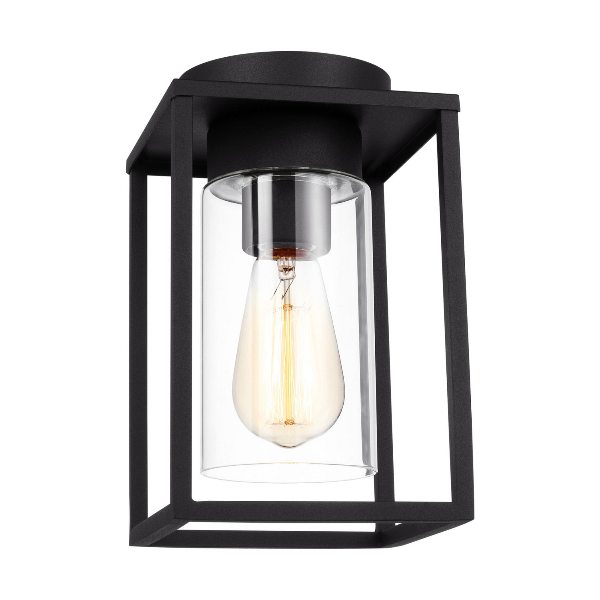 Vado 10" Outdoor Flush Mount, Black Finish - Bees Lighting