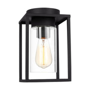 Vado 10" Outdoor Flush Mount, Black Finish - Bees Lighting