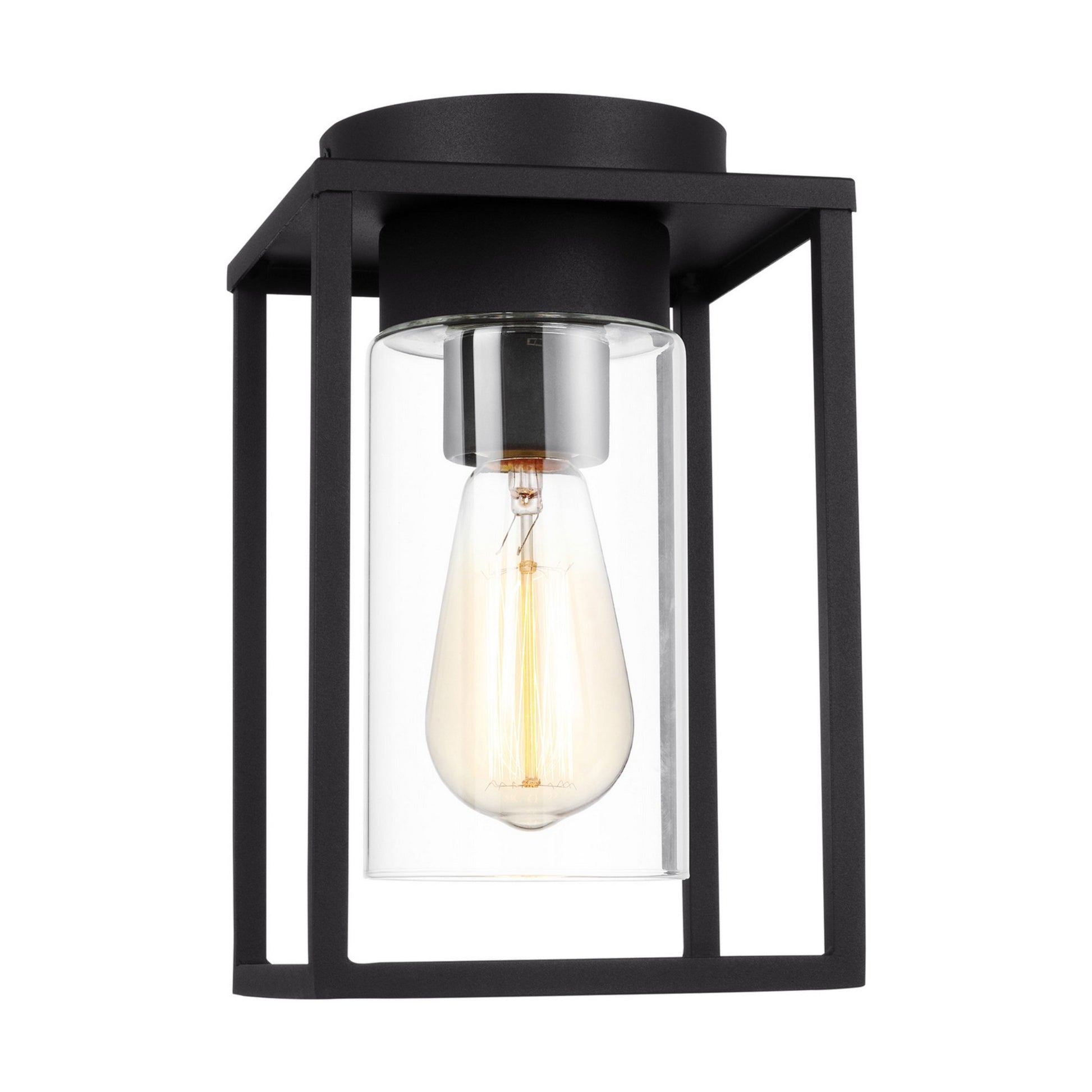 Vado 10" Outdoor Flush Mount, Black Finish - Bees Lighting