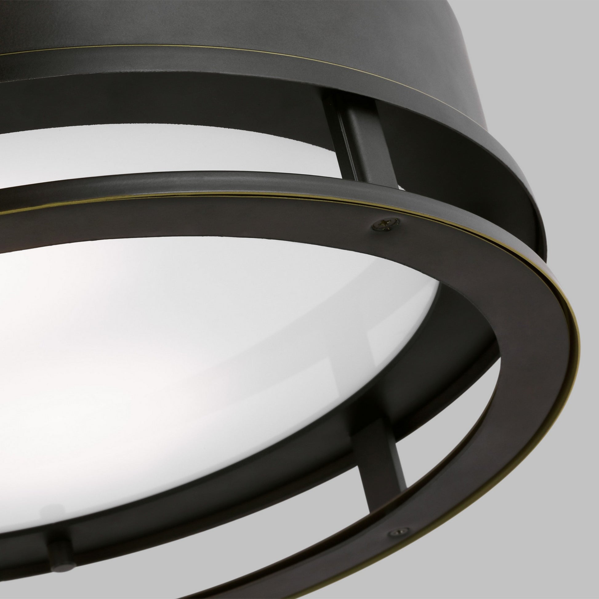 Union 15" LED Outdoor Flush Mount, Antique Bronze Finish - Bees Lighting