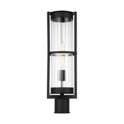 Alcona 21" Outdoor Post Lantern, Black Finish - Bees Lighting