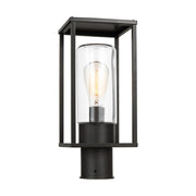 Vado 15" Outdoor Post Lantern, Antique Bronze Finish - Bees Lighting
