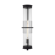 Alcona 24" X-Large Outdoor Wall Lantern, Black Finish - Bees Lighting
