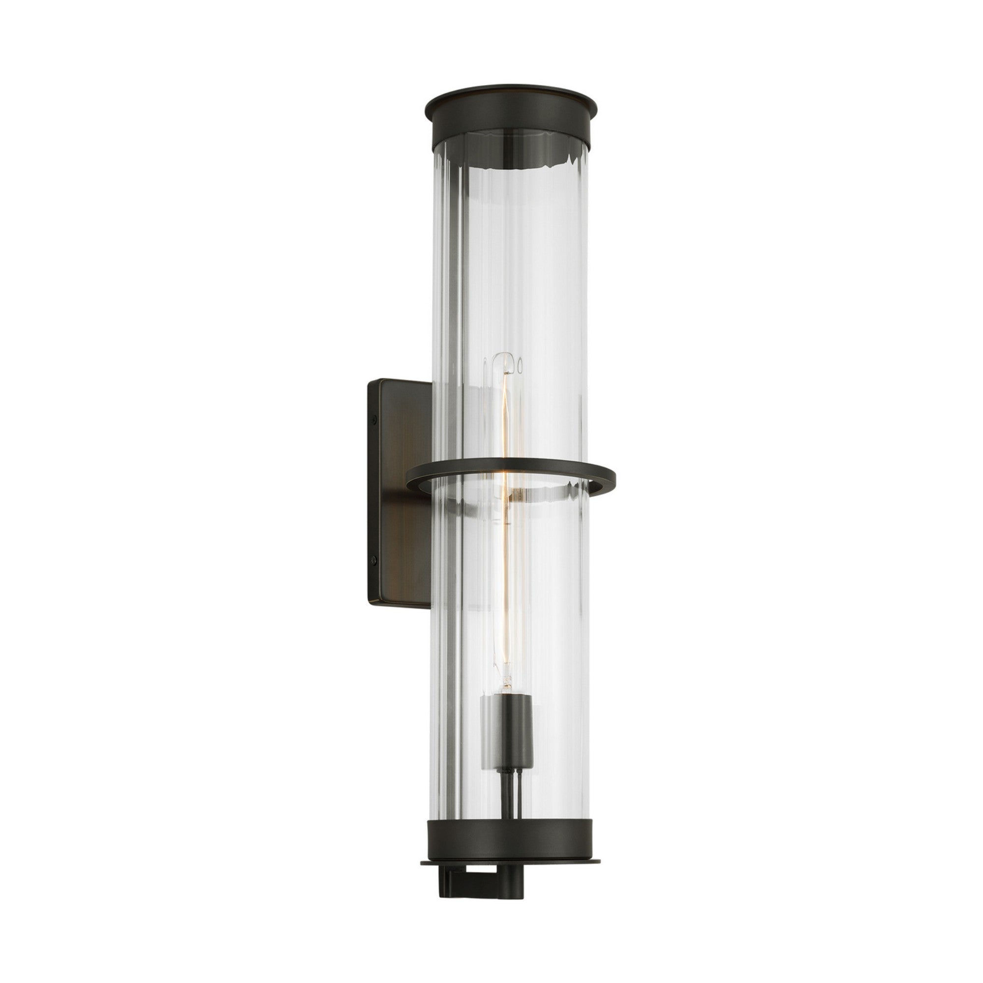 Alcona 24" X-Large Outdoor Wall Lantern, Antique Bronze Finish - Bees Lighting