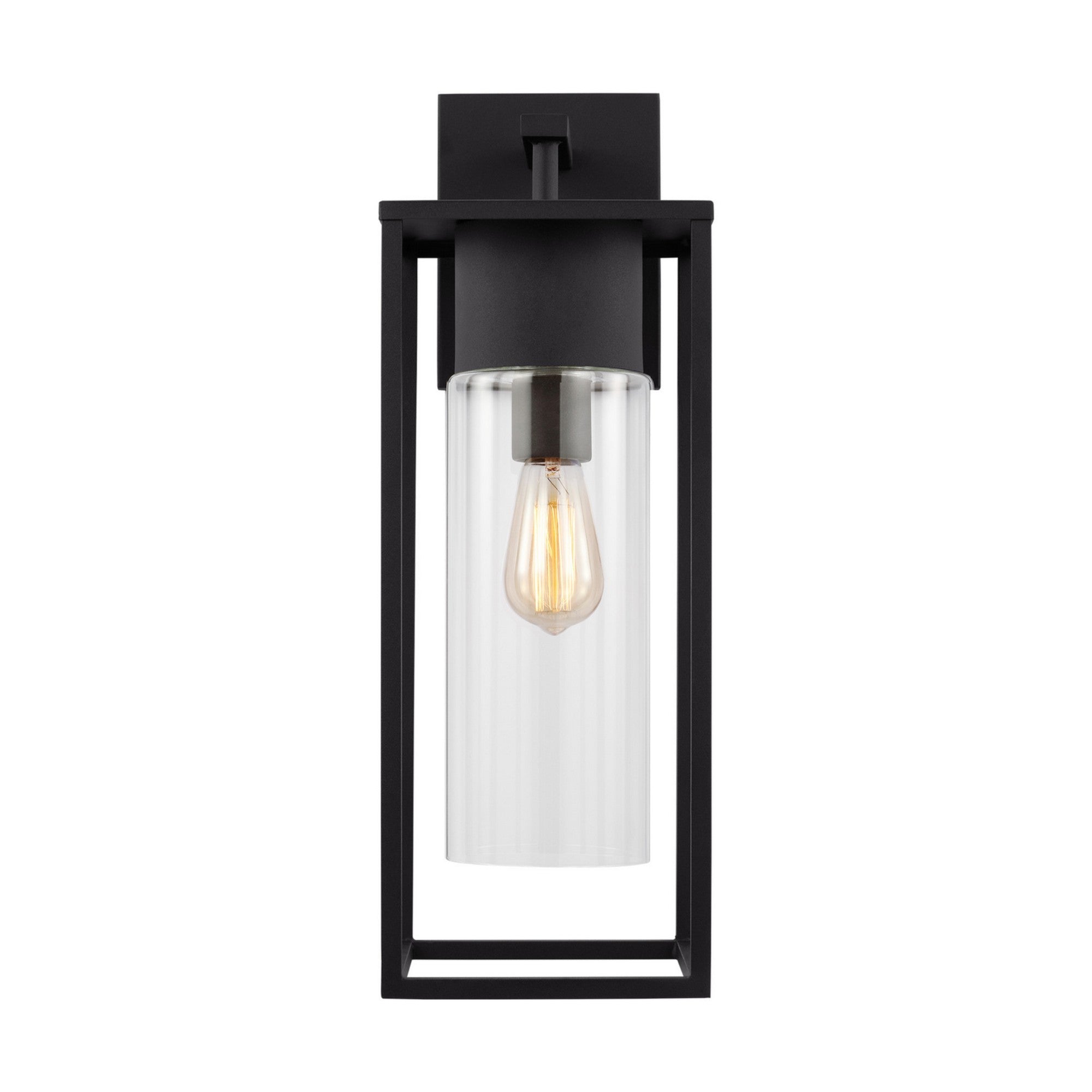 Vado 23" X-Large Outdoor Wall Lantern, Black Finish - Bees Lighting