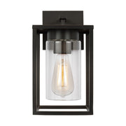 Vado 12" Small Outdoor Wall Lantern, Antique Bronze Finish - Bees Lighting