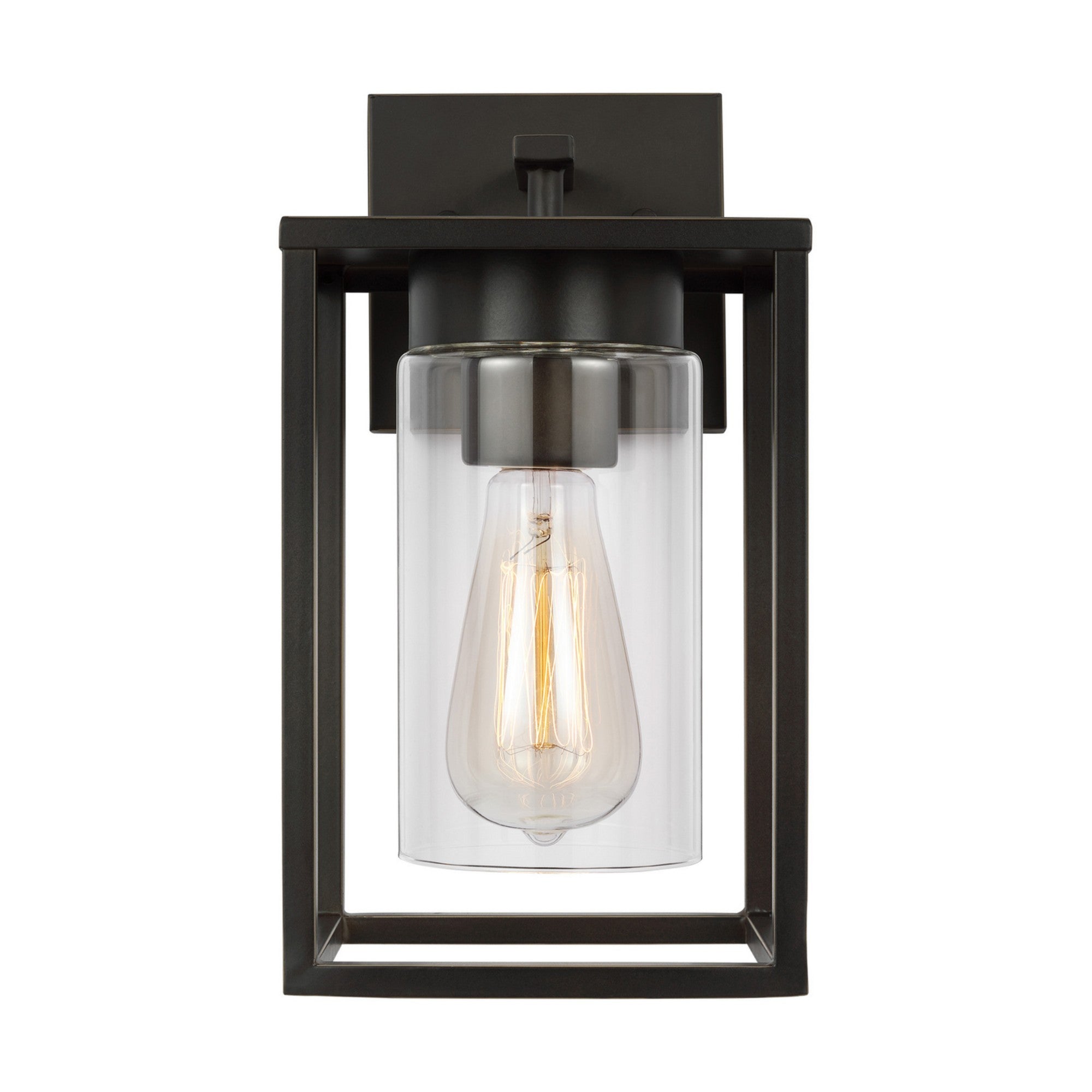 Vado 12" Small Outdoor Wall Lantern, Antique Bronze Finish - Bees Lighting