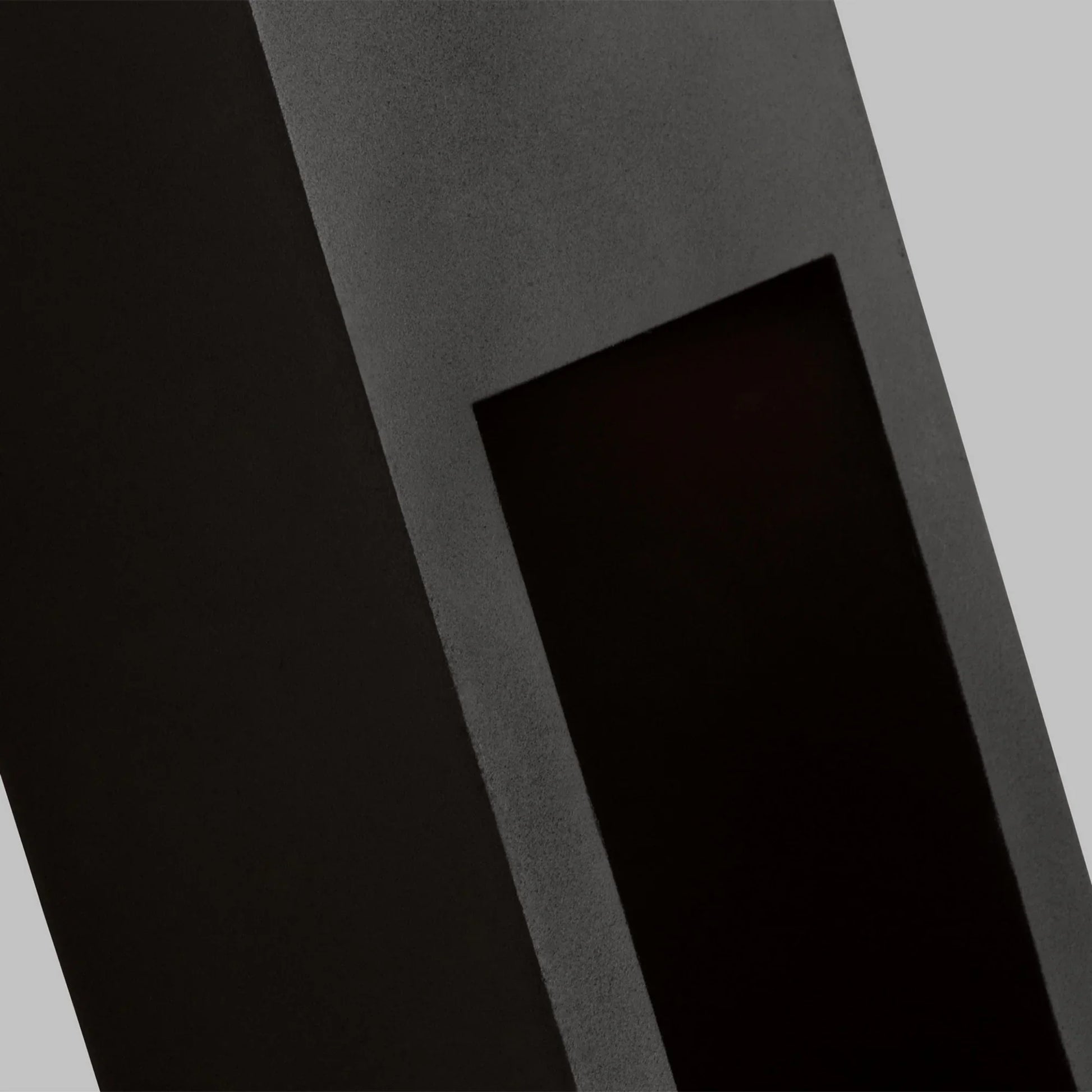 Testa 12" Small LED Outdoor Wall Lantern, Black Finish - Bees Lighting