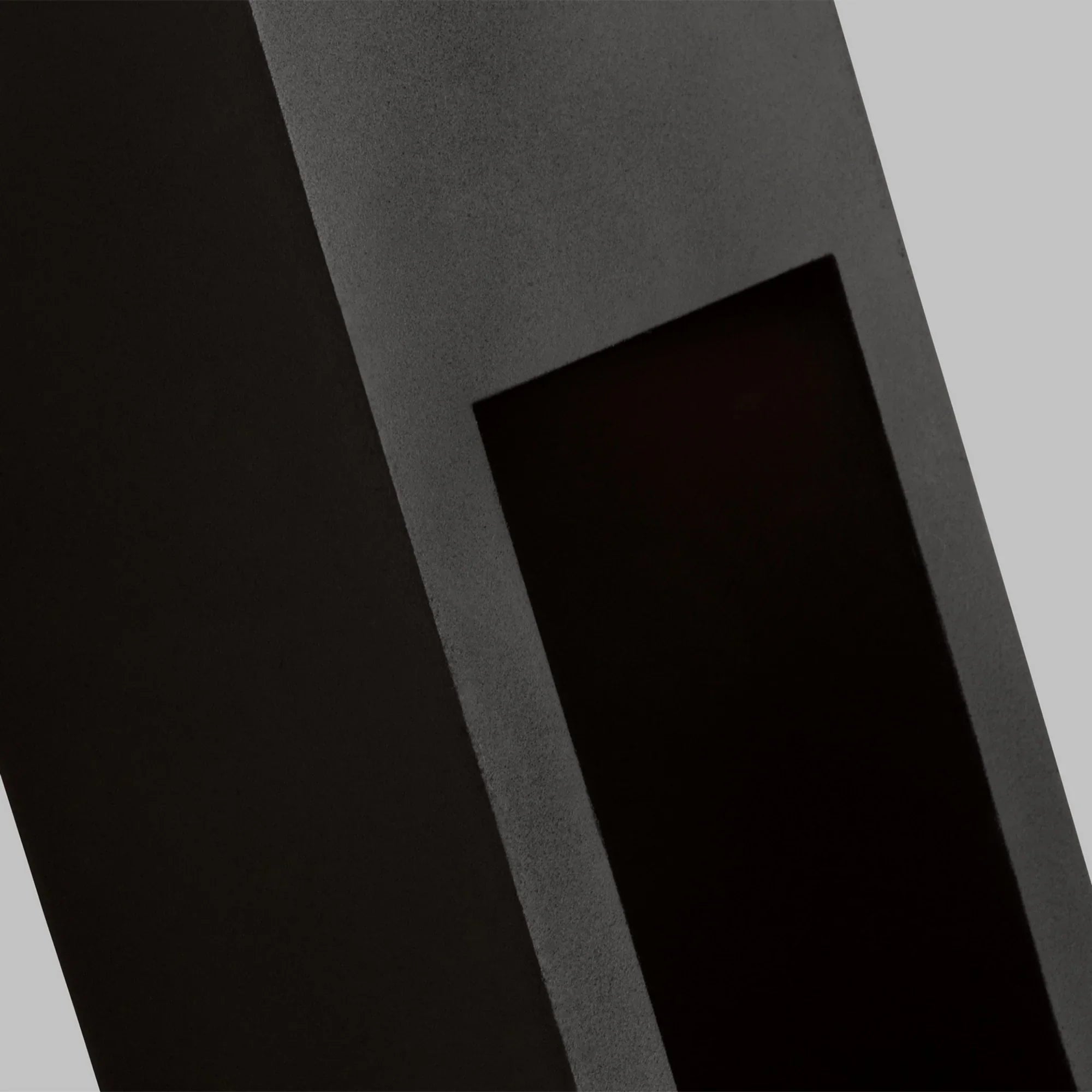 Testa 12" Small LED Outdoor Wall Lantern, Black Finish - Bees Lighting