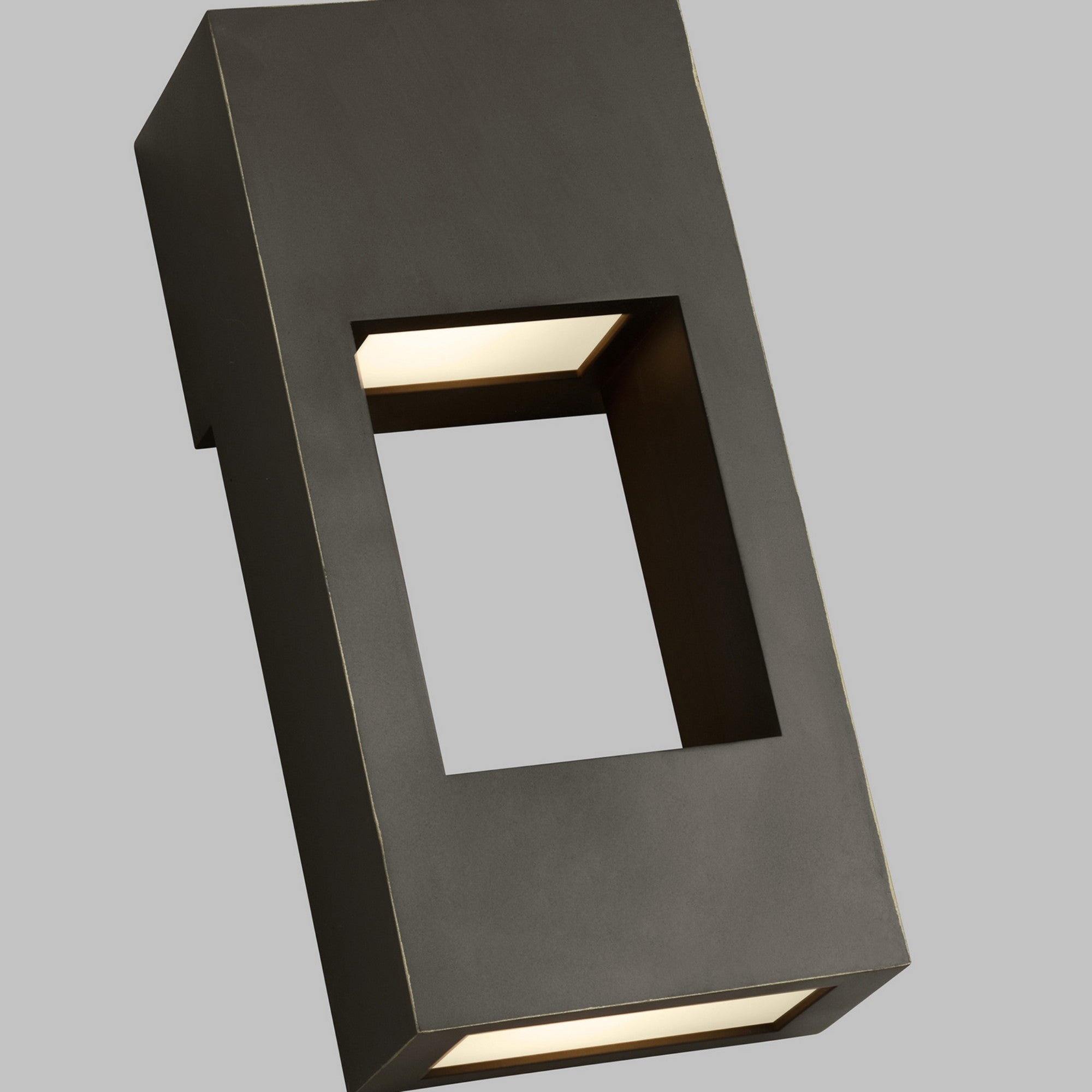 Testa 12" Small LED Outdoor Wall Lantern, Antique Bronze Finish - Bees Lighting