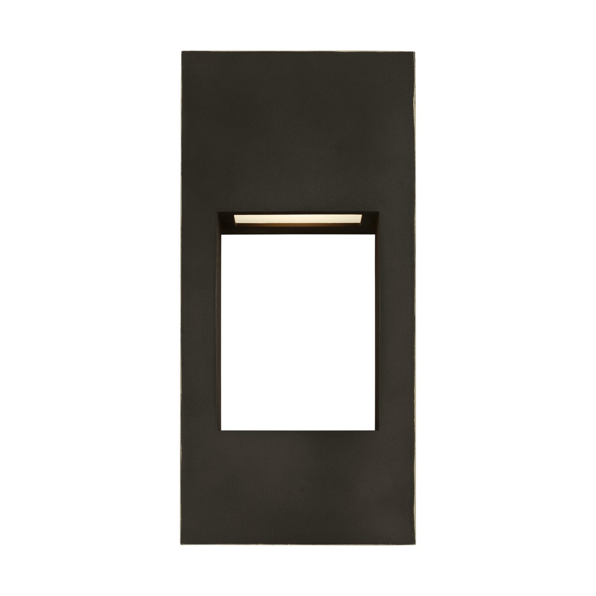 Testa 12" Small LED Outdoor Wall Lantern, Antique Bronze Finish - Bees Lighting