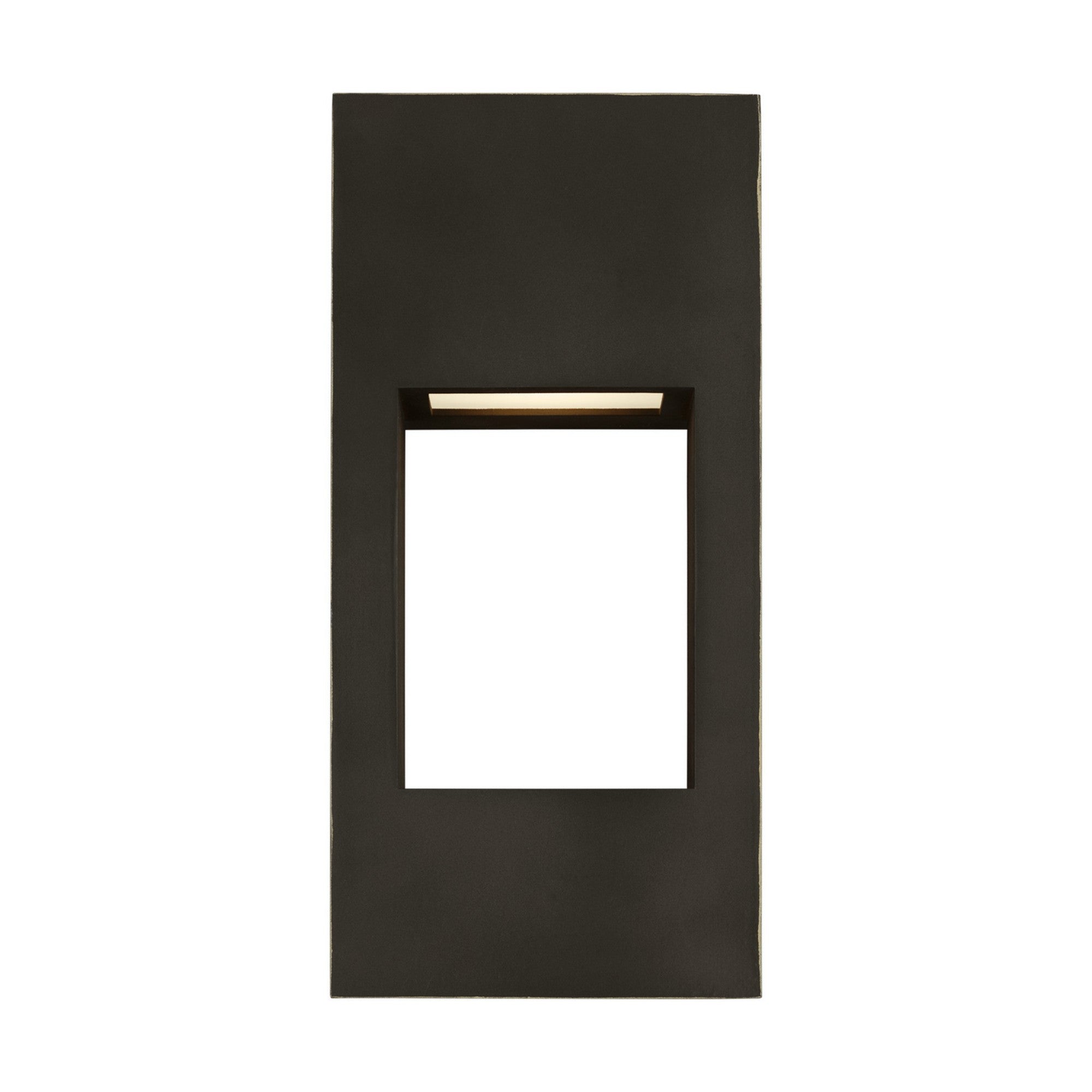 Testa 12" Small LED Outdoor Wall Lantern, Antique Bronze Finish - Bees Lighting