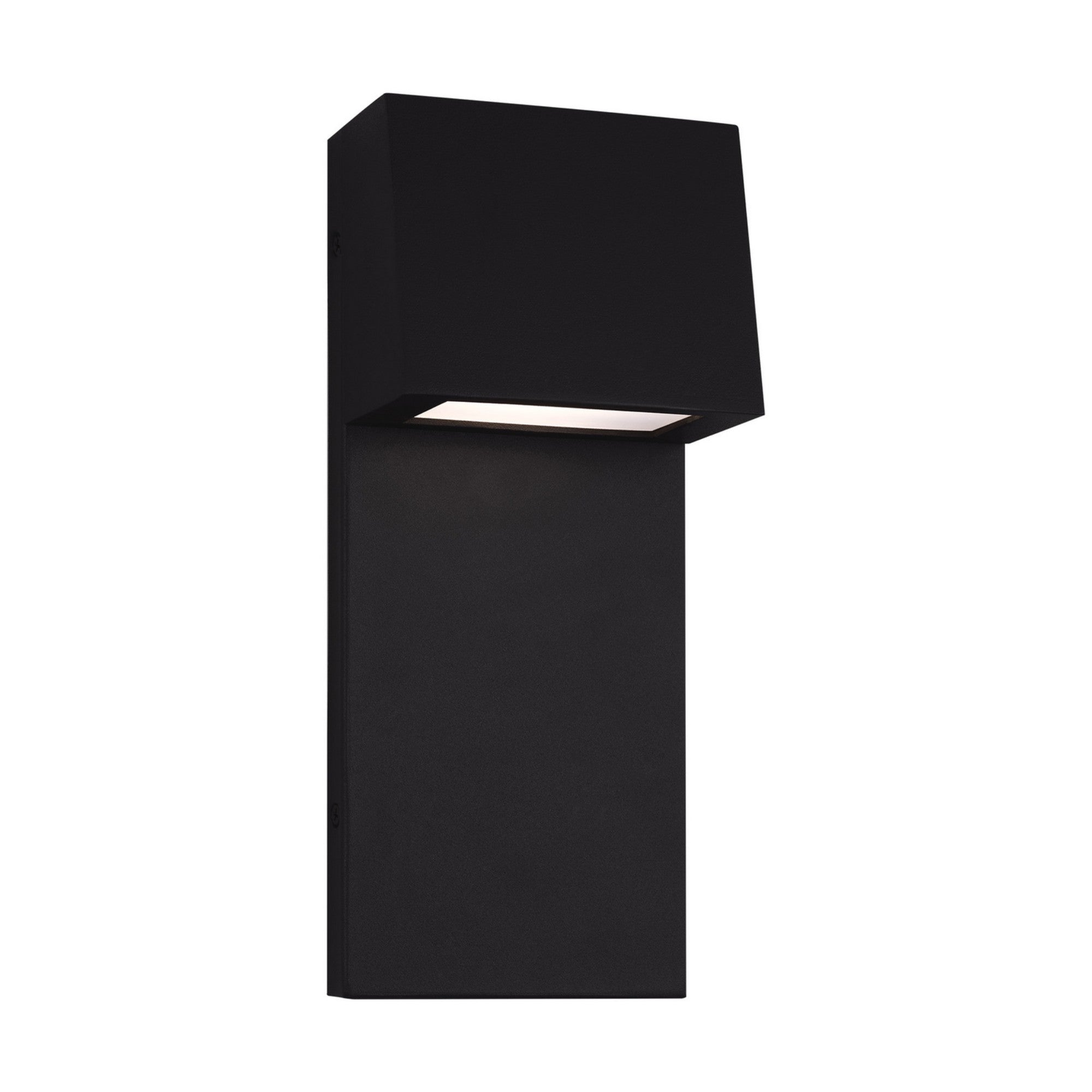 Rocha 12" Small LED Outdoor Wall Lantern, Black Finish - Bees Lighting