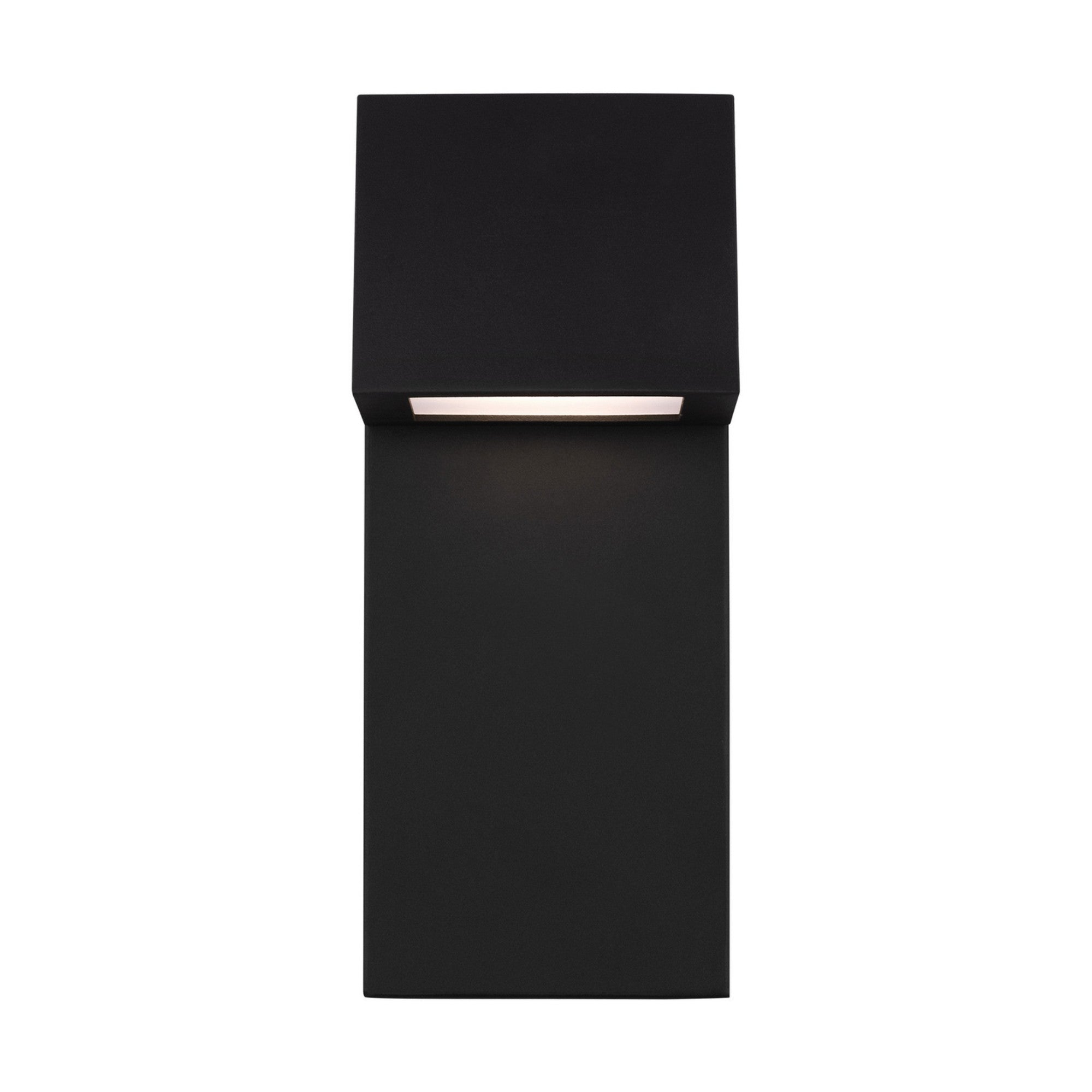 Rocha 12" Small LED Outdoor Wall Lantern, Black Finish - Bees Lighting