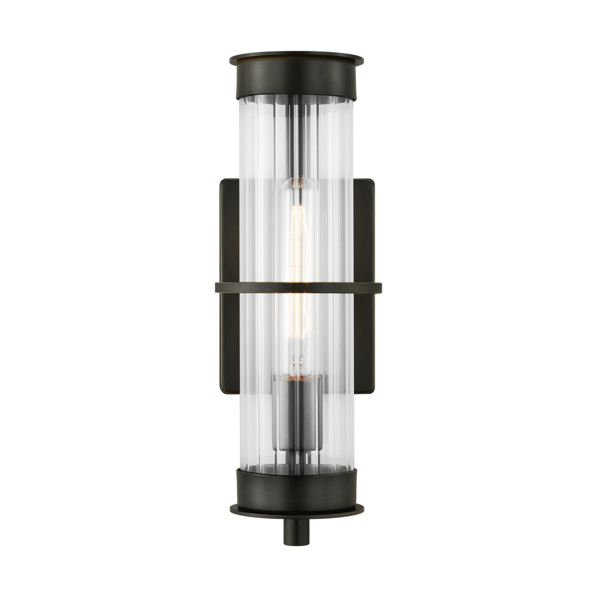 Alcona 15" Medium Outdoor Wall Lantern, Antique Bronze Finish - Bees Lighting