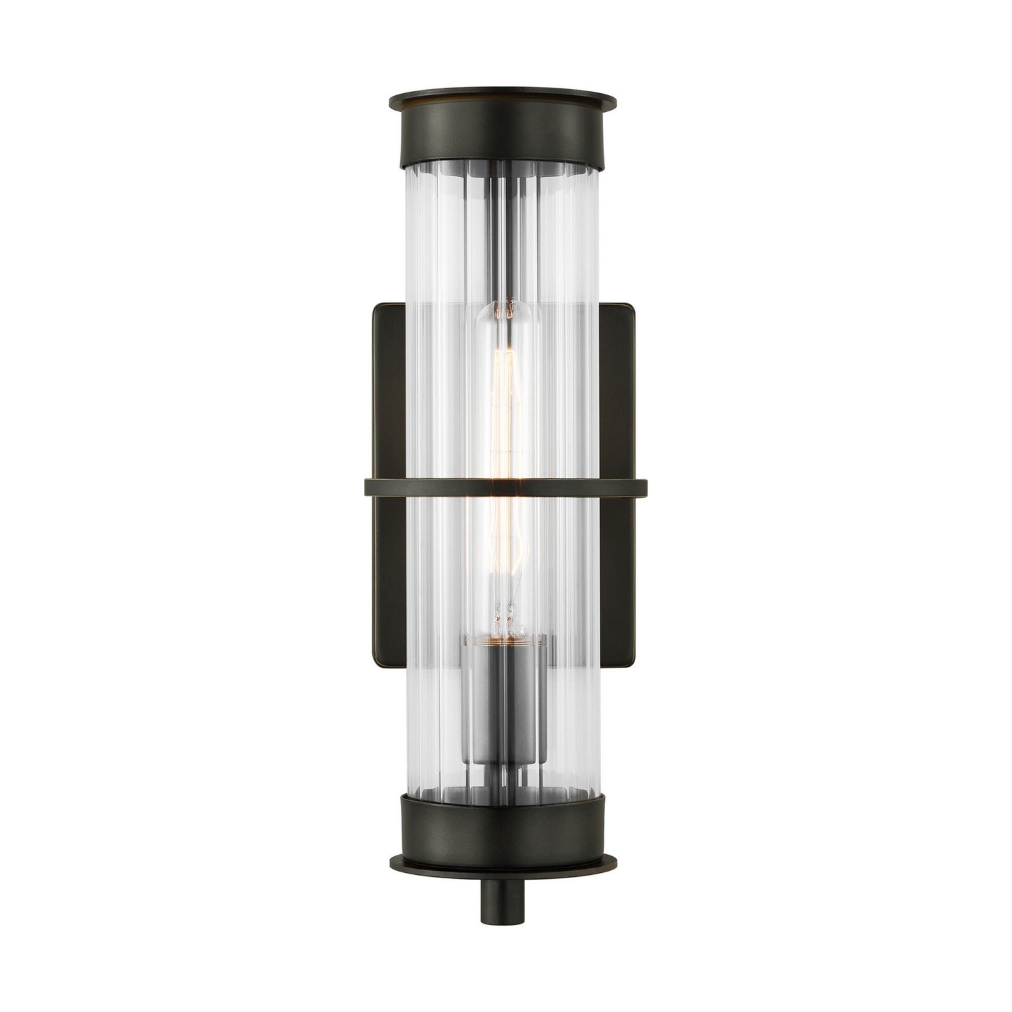 Alcona 15" Medium Outdoor Wall Lantern, Antique Bronze Finish - Bees Lighting