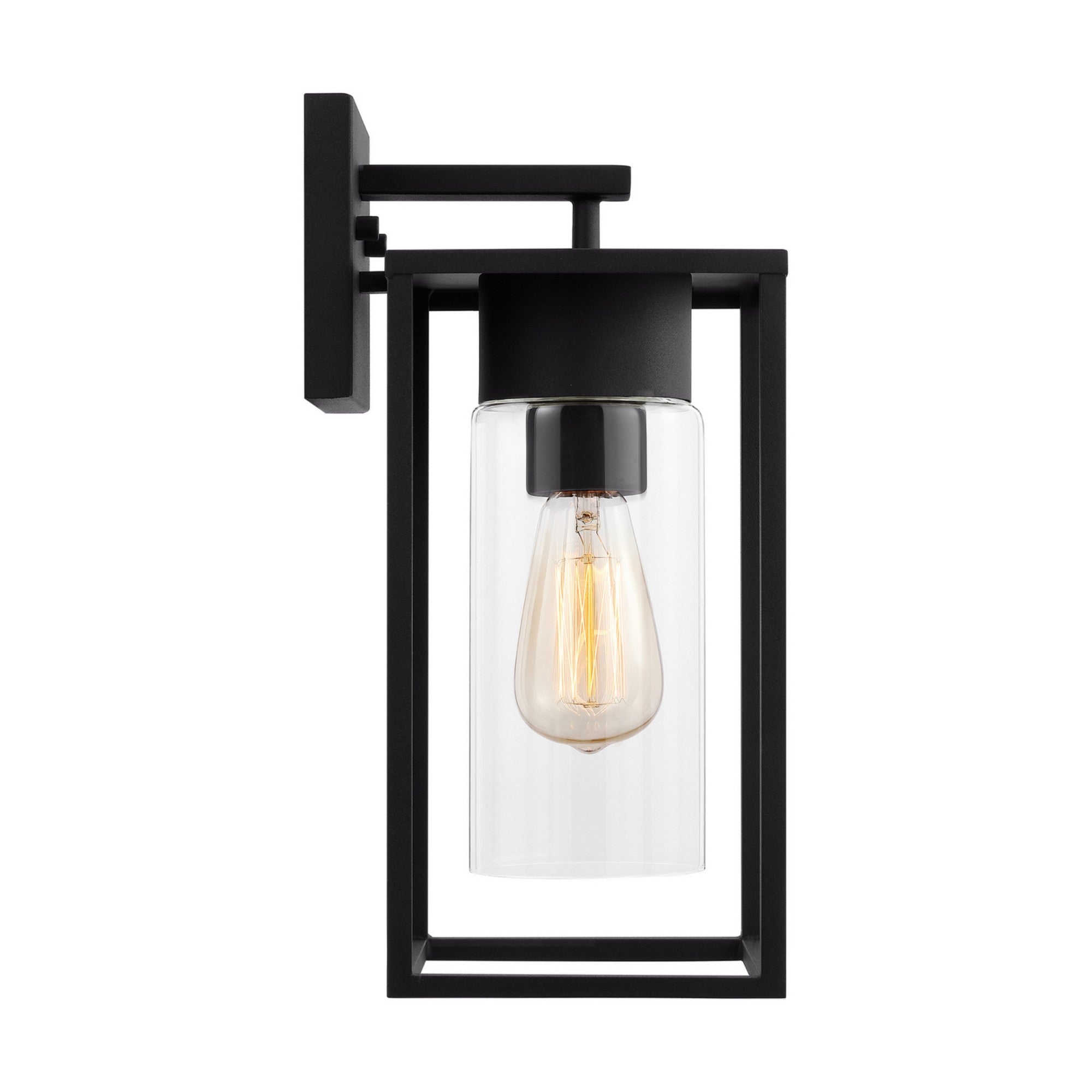 Vado 15" Medium Outdoor Wall Lantern, Black Finish - Bees Lighting