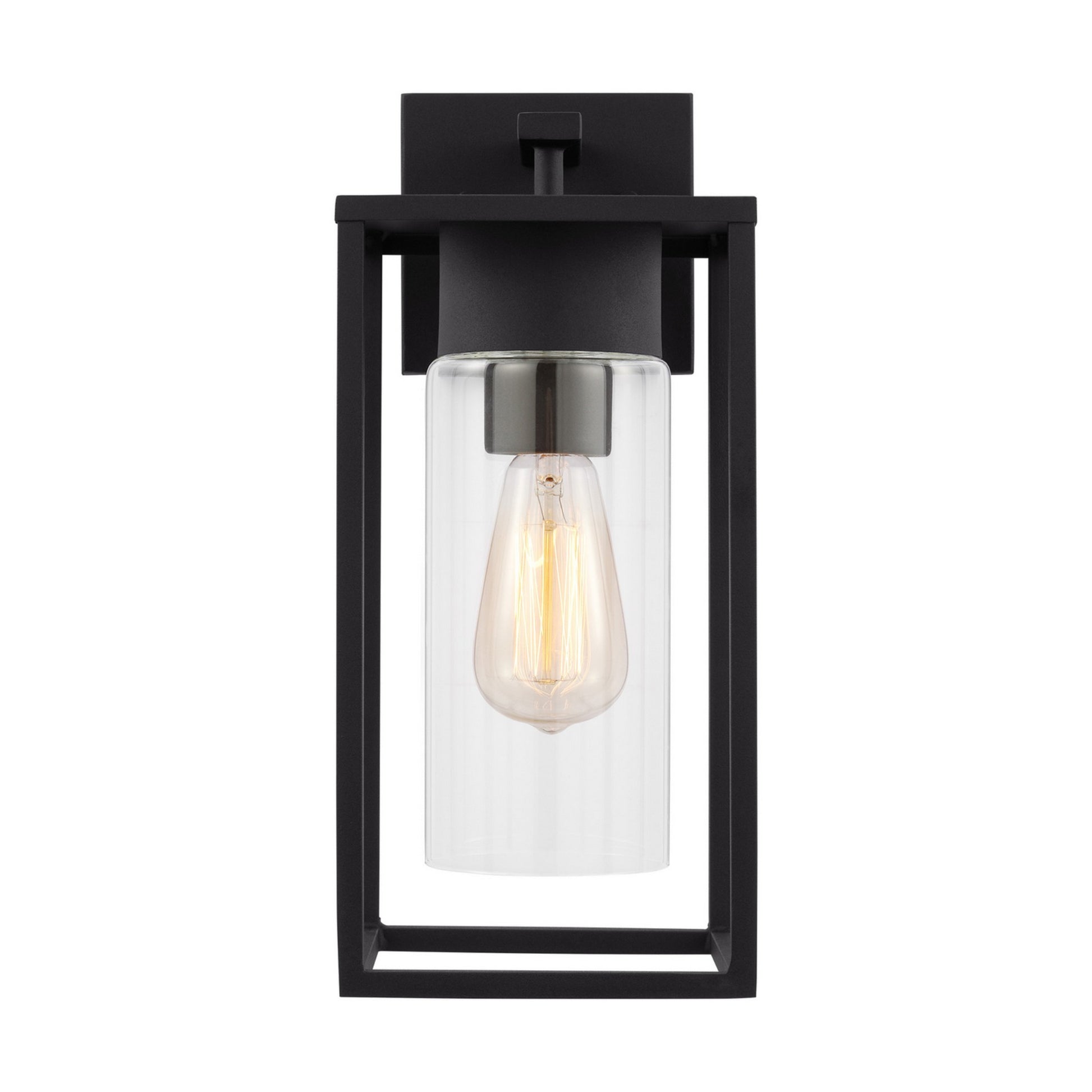 Vado 15" Medium Outdoor Wall Lantern, Black Finish - Bees Lighting