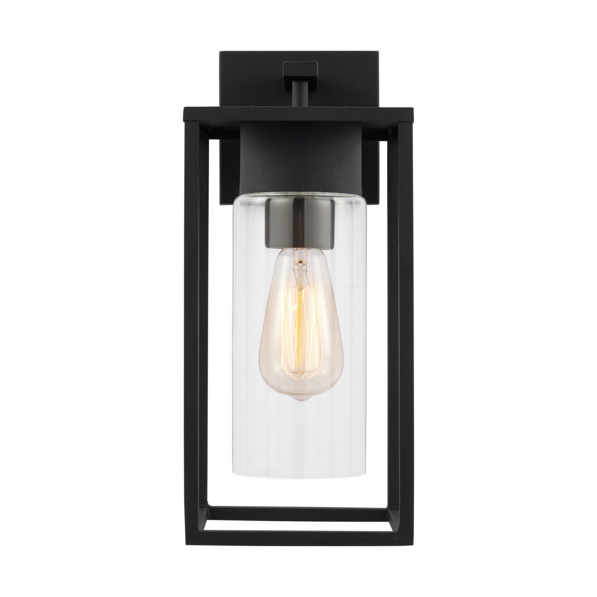 Vado 15" Medium Outdoor Wall Lantern, Black Finish - Bees Lighting