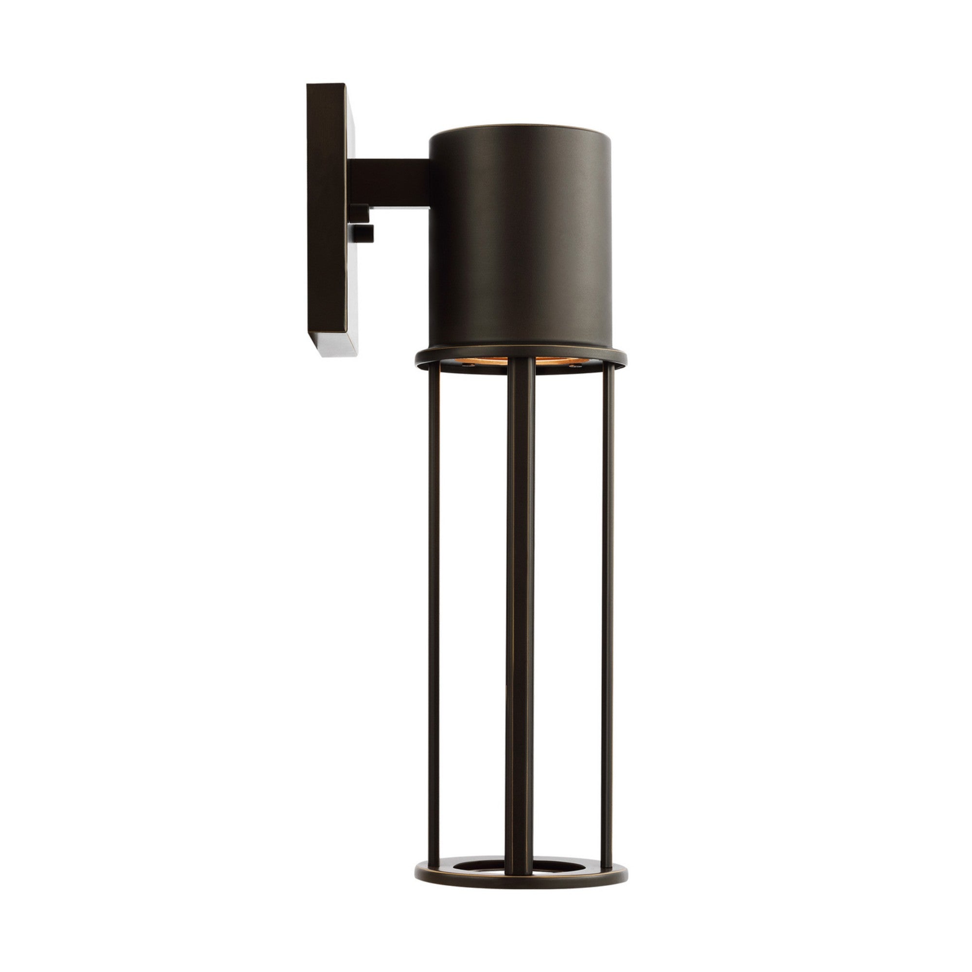 Union 16" Medium LED Outdoor Wall Lantern, Antique Bronze Finish - Bees Lighting