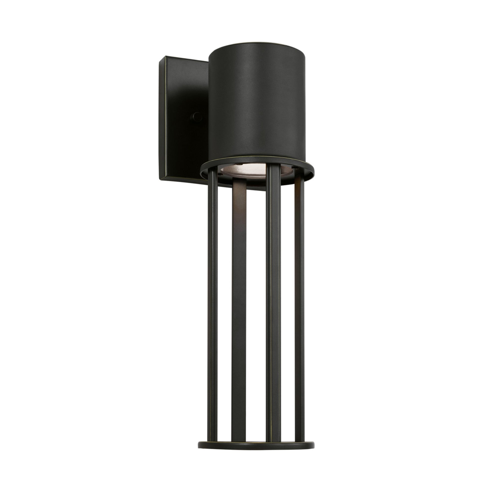 Union 16" Medium LED Outdoor Wall Lantern, Antique Bronze Finish - Bees Lighting