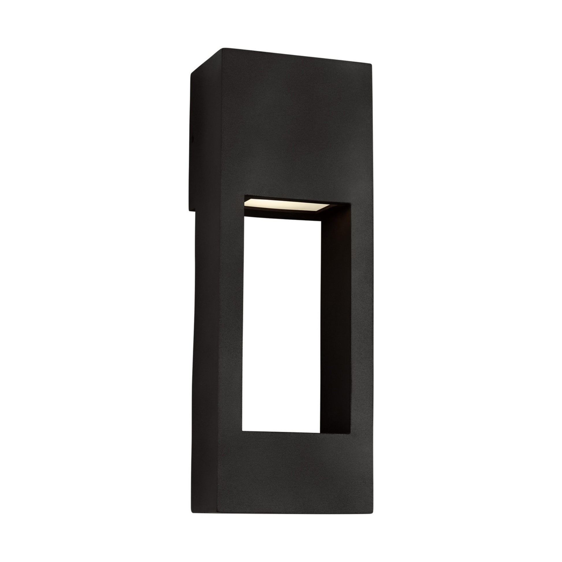 Testa 16" Medium LED Outdoor Wall Lantern, Black Finish - Bees Lighting