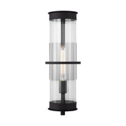 Alcona 18" Large Outdoor Wall Lantern, Black Finish - Bees Lighting
