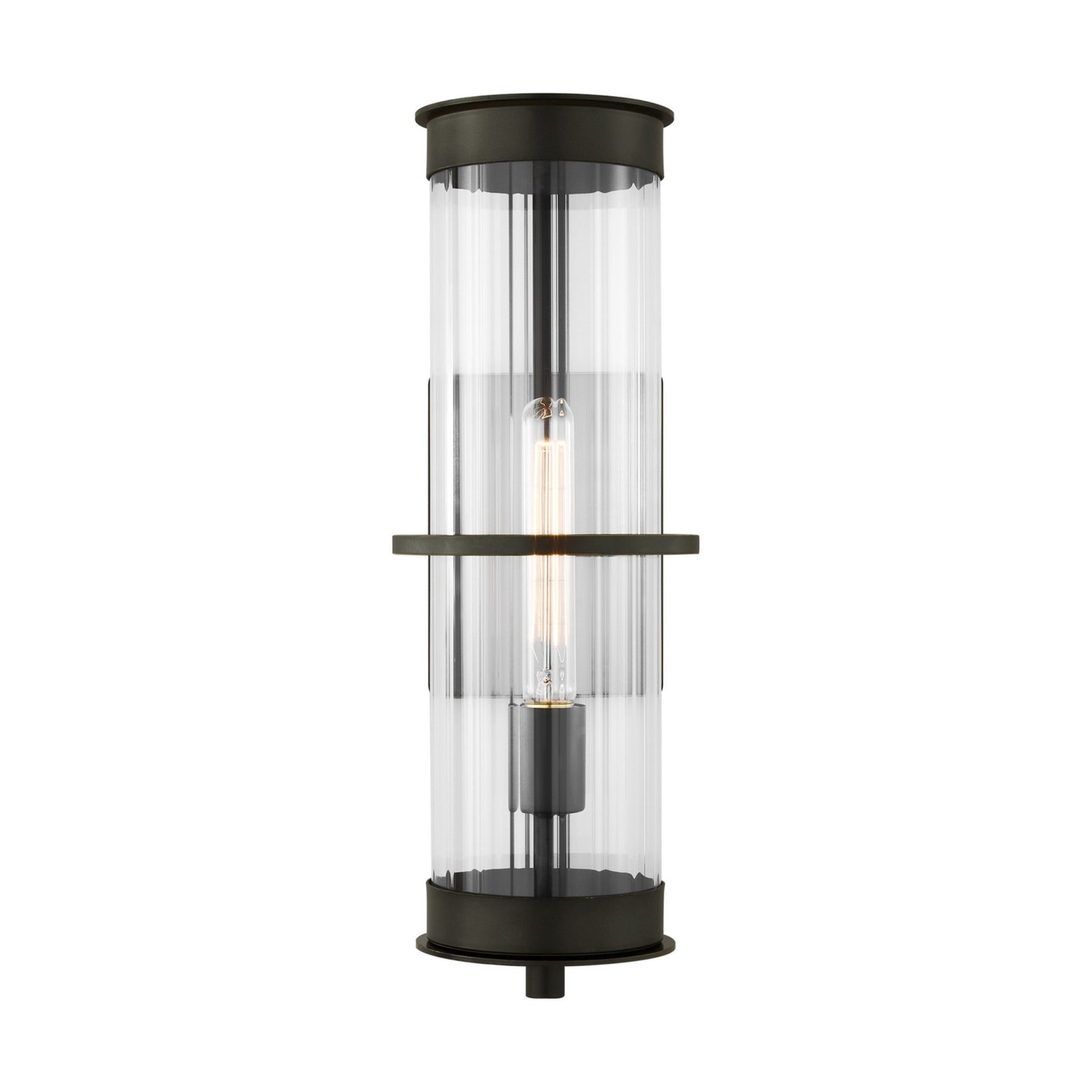 Alcona 18" Large Outdoor Wall Lantern, Antique Bronze Finish - Bees Lighting