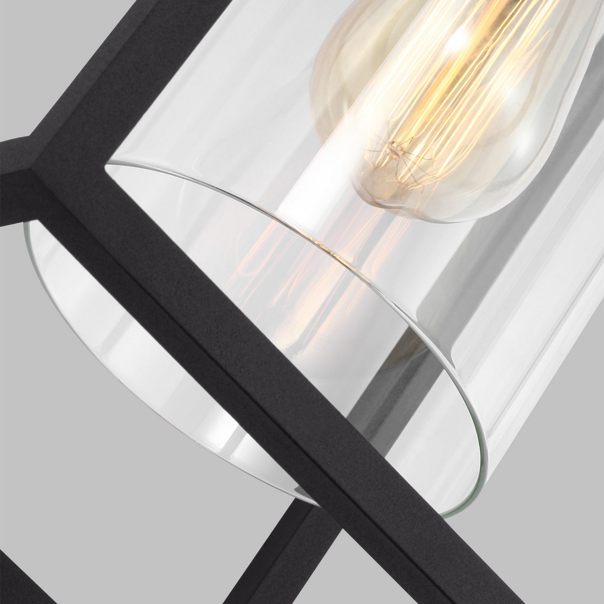 Vado 17" Large Outdoor Wall Lantern, Black Finish - Bees Lighting