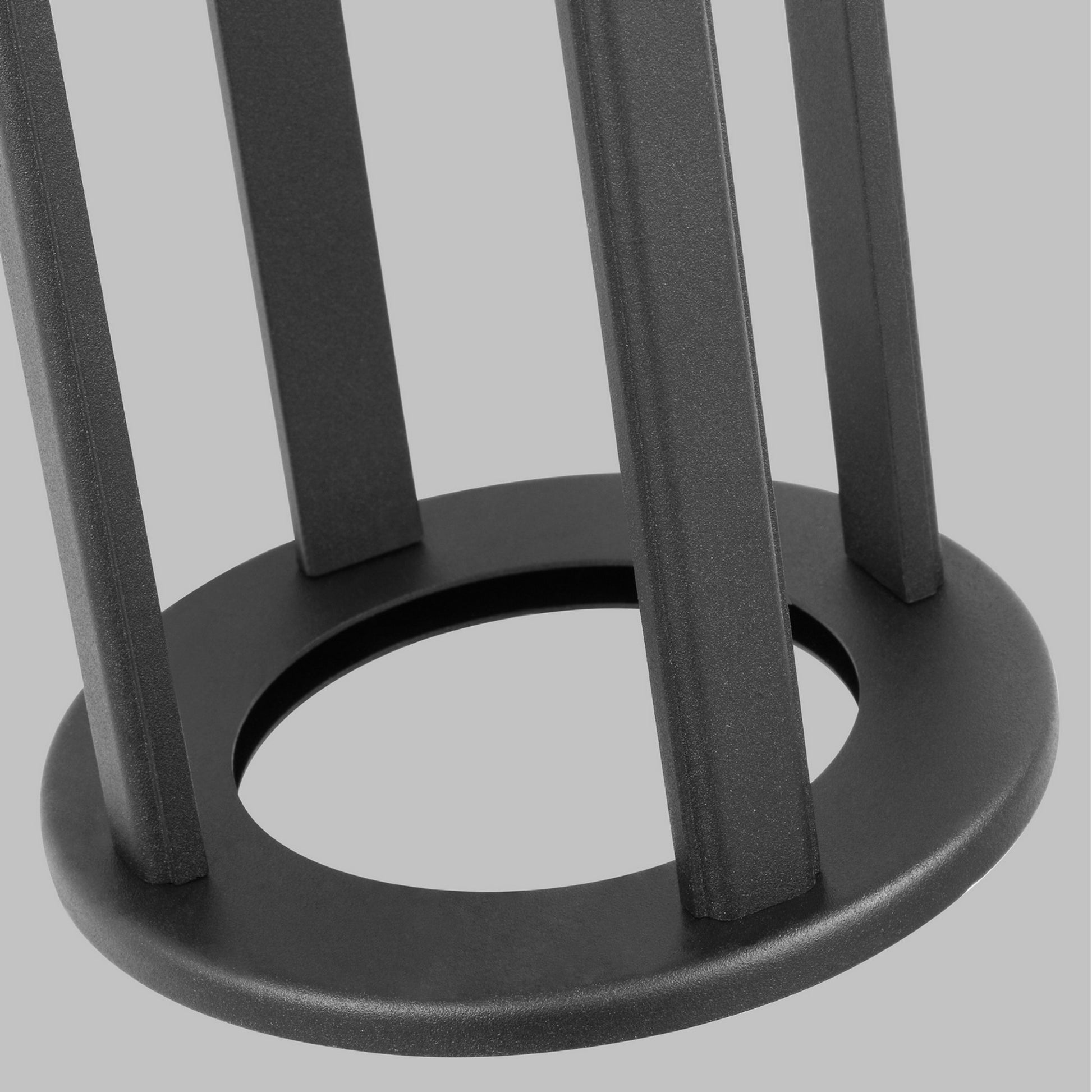 Union 19" Large LED Outdoor Wall Lantern, Black Finish - Bees Lighting