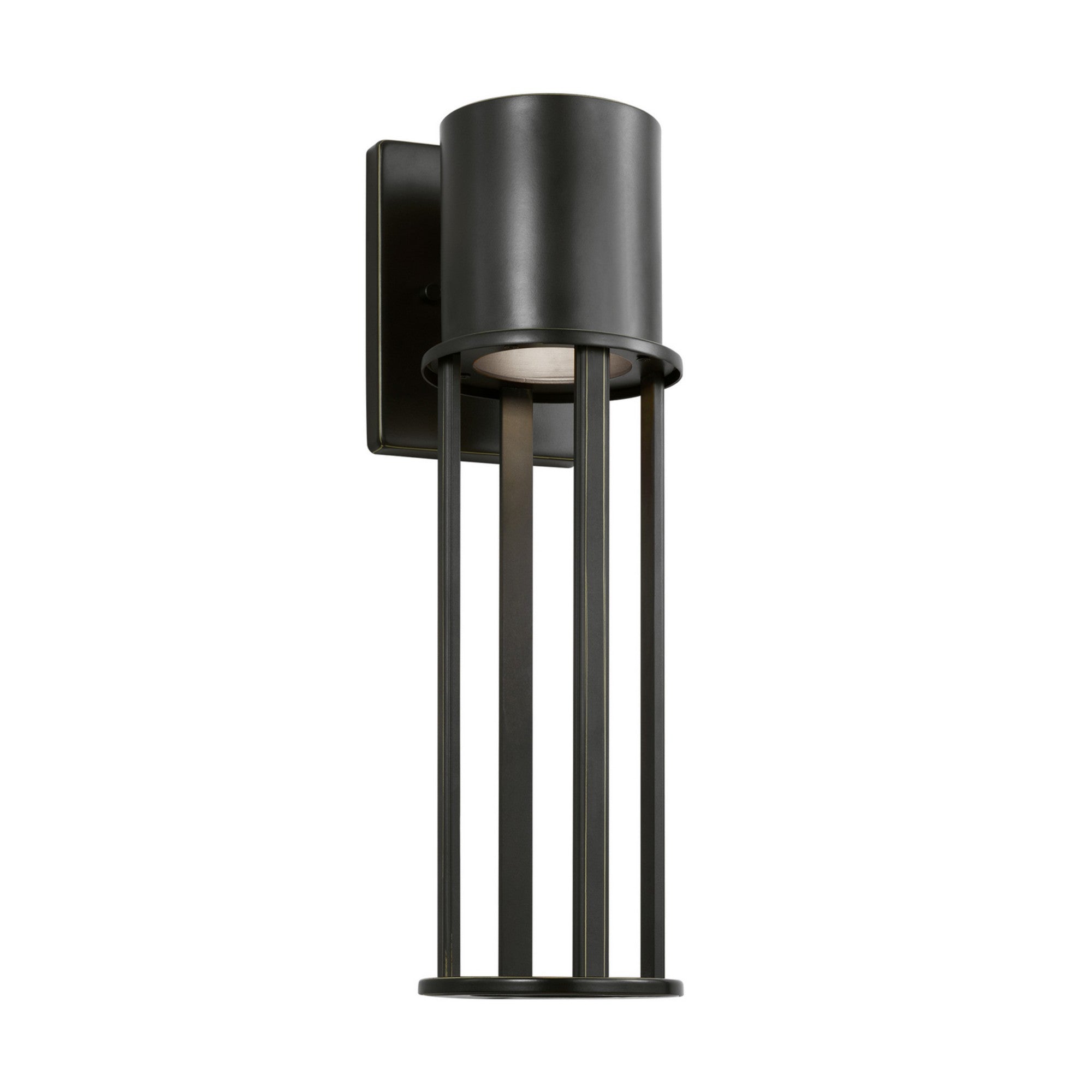 Union 19" Large LED Outdoor Wall Lantern, Antique Bronze Finish - Bees Lighting