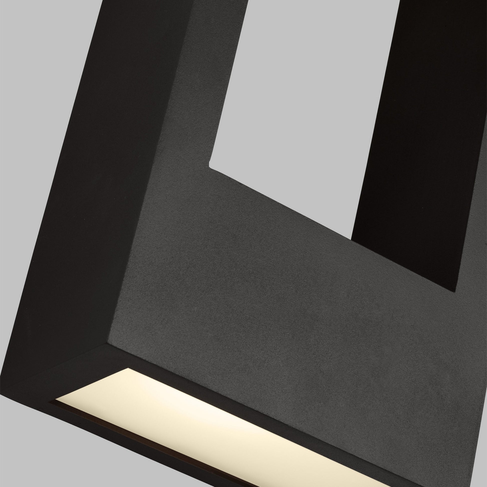 Testa 20" Large LED Outdoor Wall Lantern, Black Finish - Bees Lighting