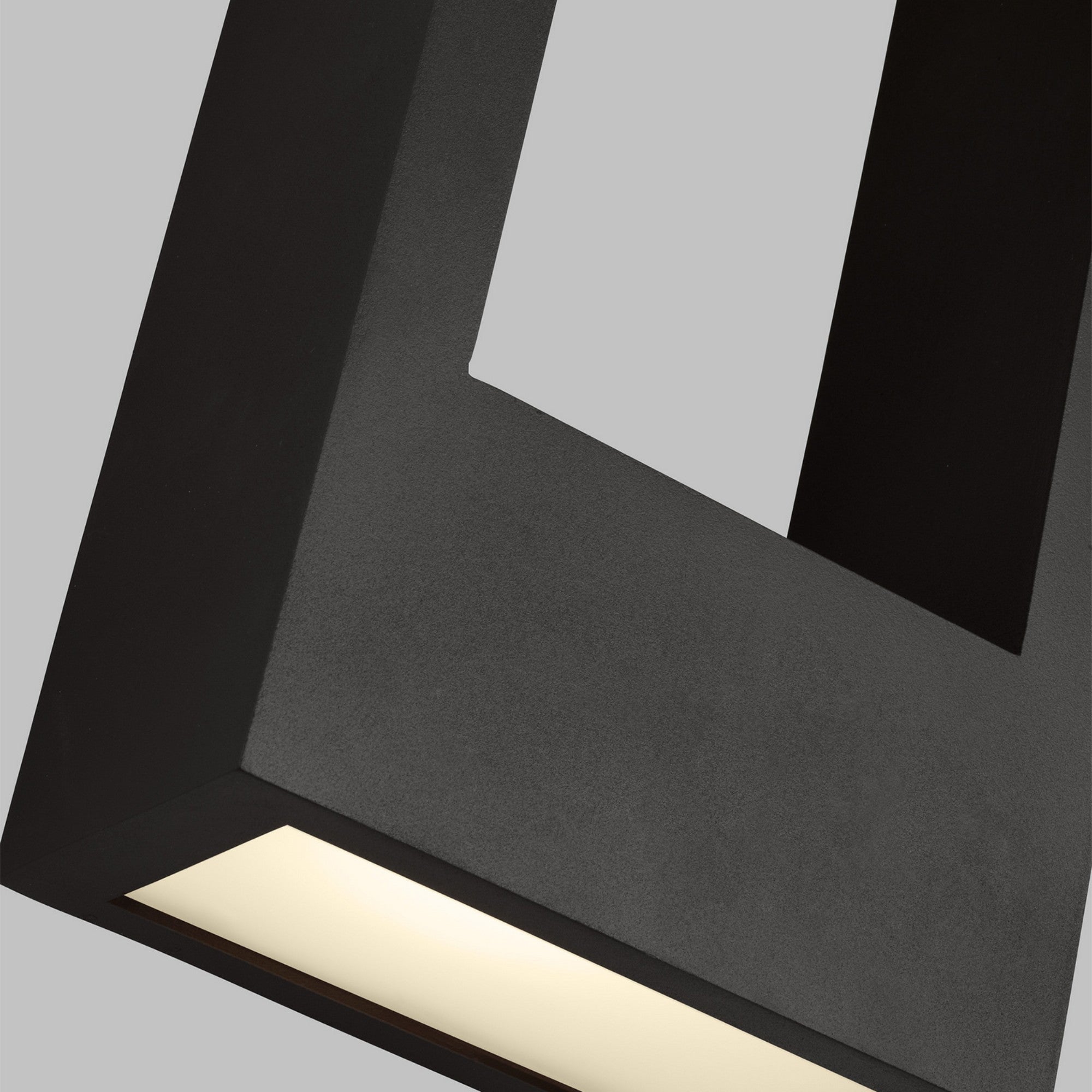 Testa 20" Large LED Outdoor Wall Lantern, Black Finish - Bees Lighting