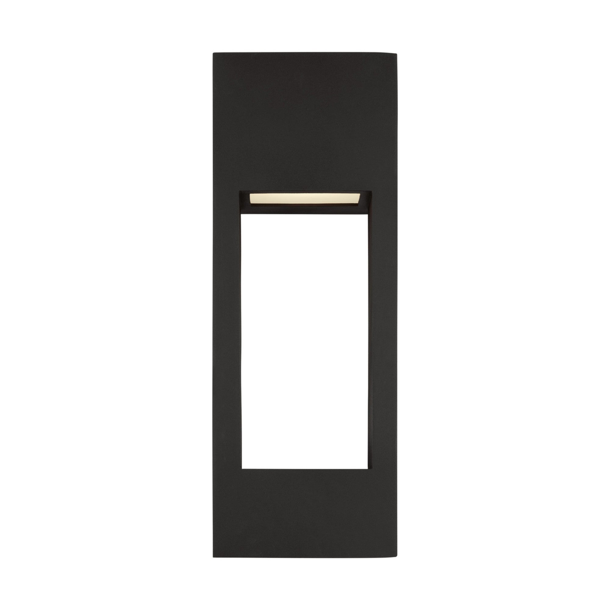 Testa 20" Large LED Outdoor Wall Lantern, Black Finish - Bees Lighting