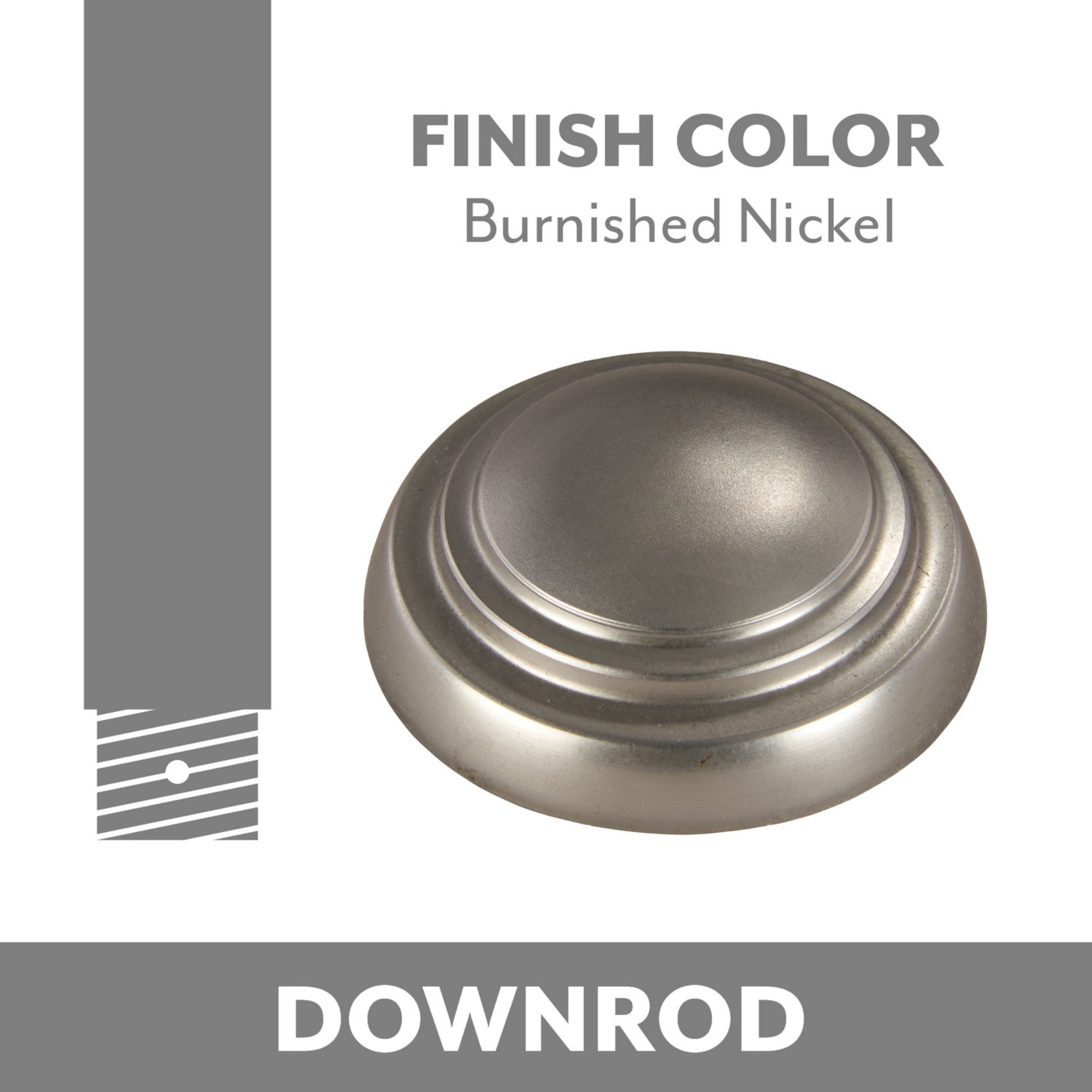 Minka Aire 3.5" Downrod Burnished Nickel Finish - Bees Lighting