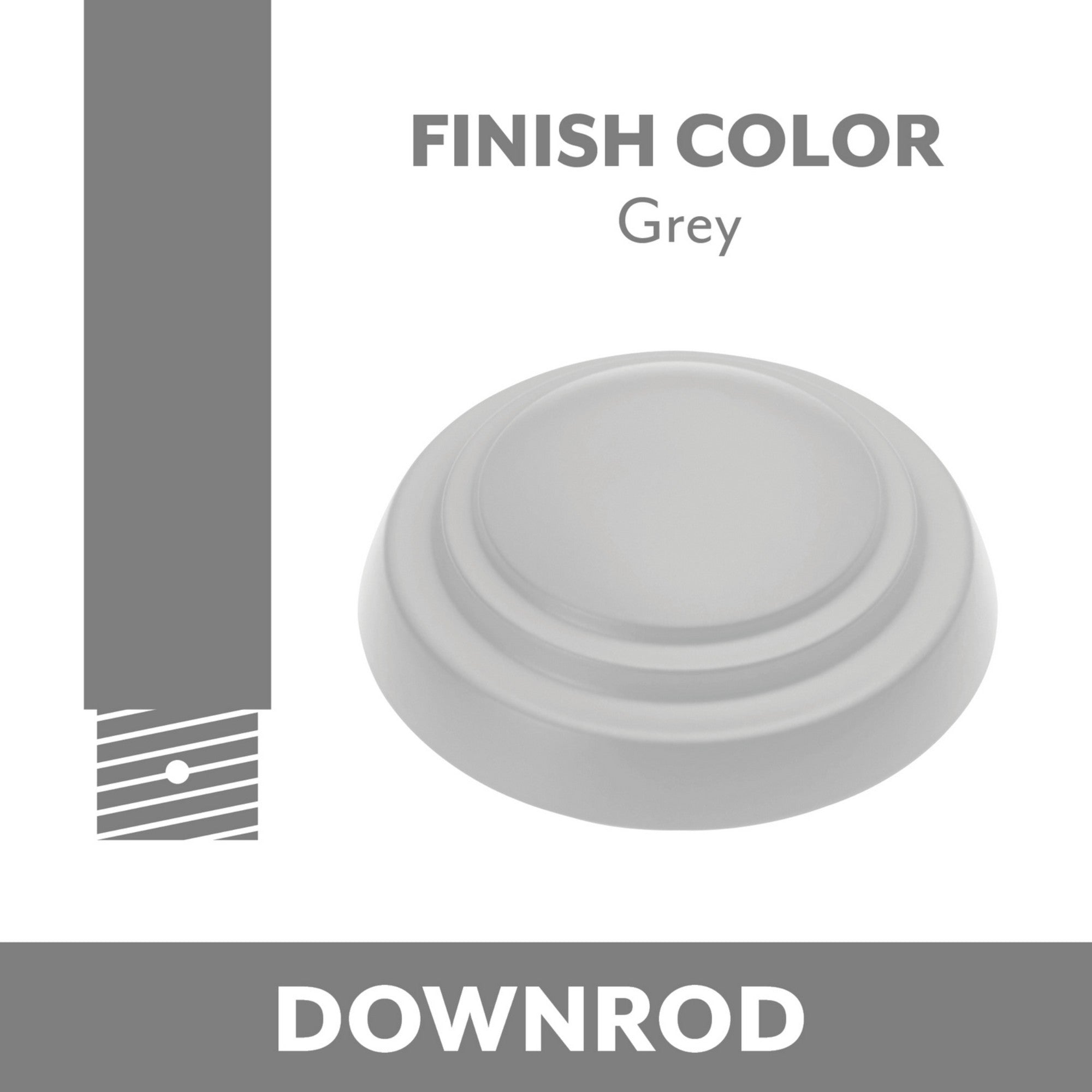 Minka Aire Gray Downrod - Bees Lighting