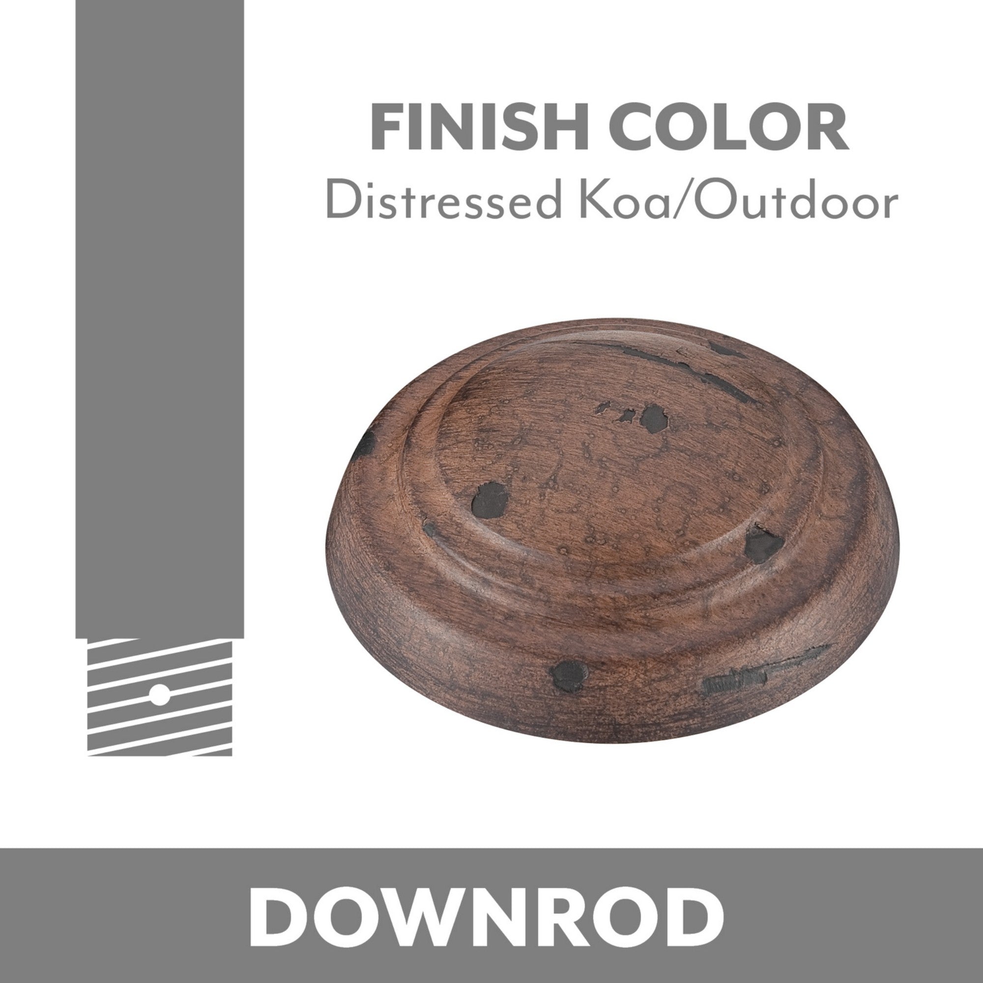 Minka Aire Distressed Koa Downrod - Bees Lighting
