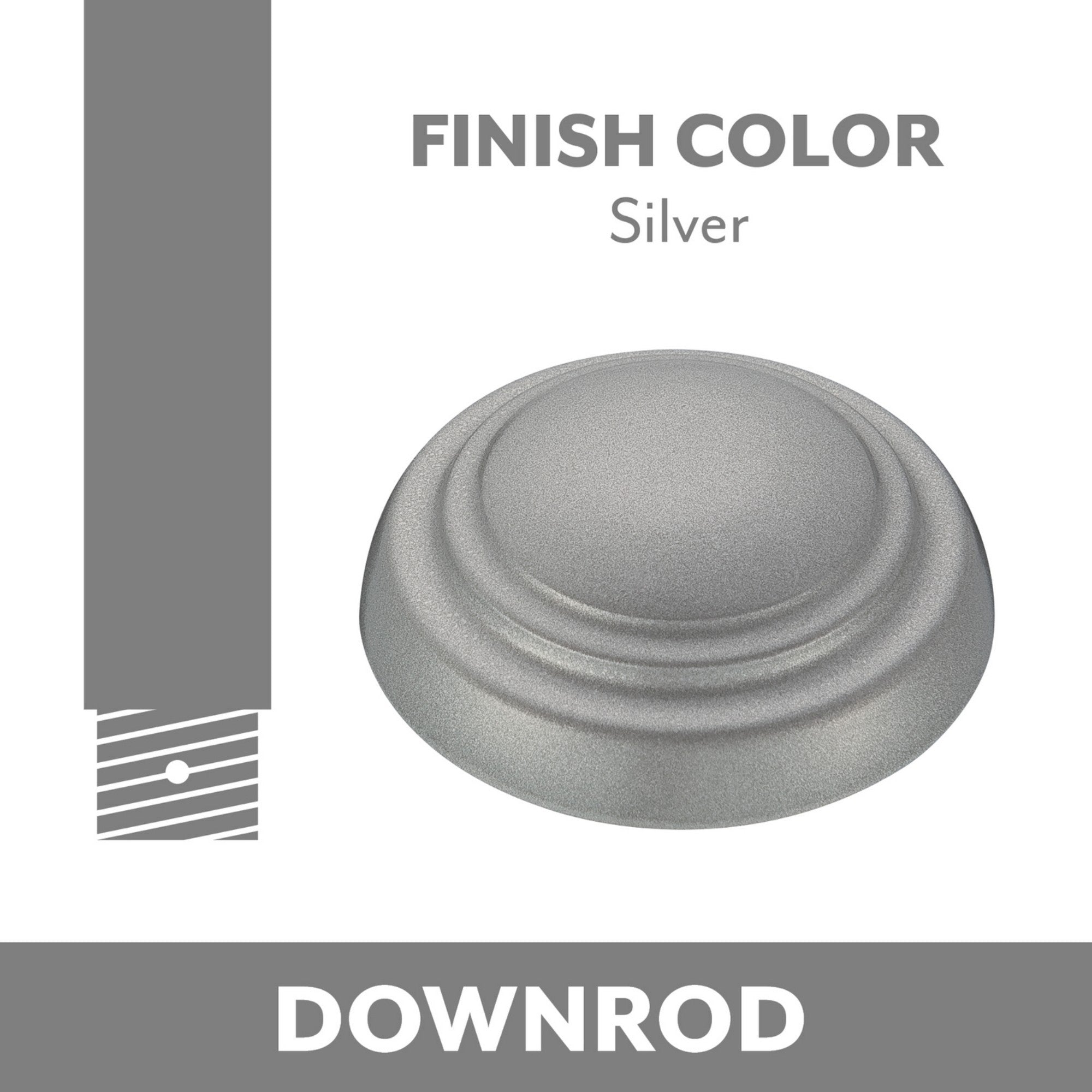 Minka Aire Silver Downrod - Bees Lighting