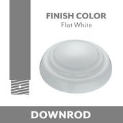 Minka Aire 12" Downrod Flat White Finish - Bees Lighting