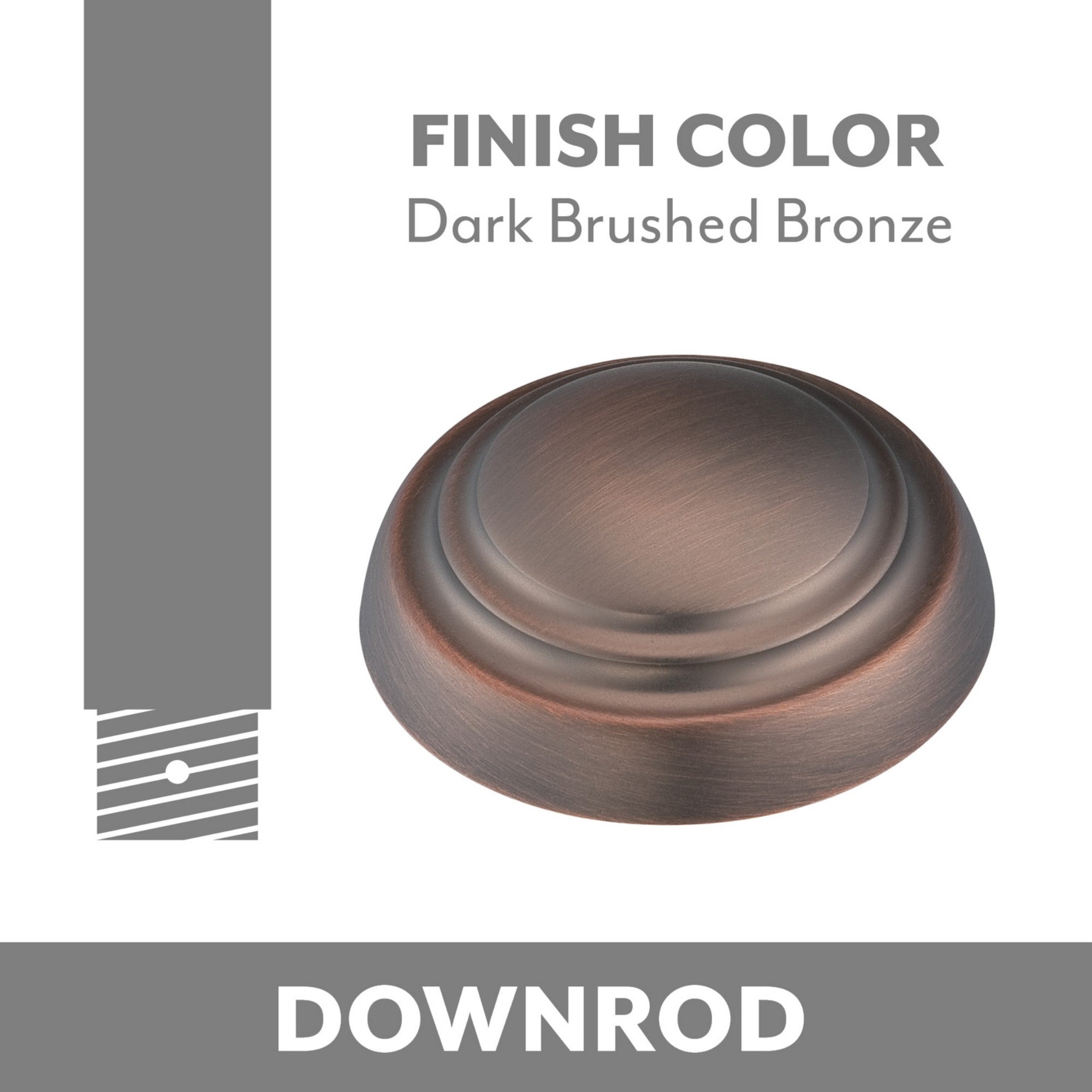 Minka Aire 36" Downrod Dark Brushed Bronze Finish - Bees Lighting